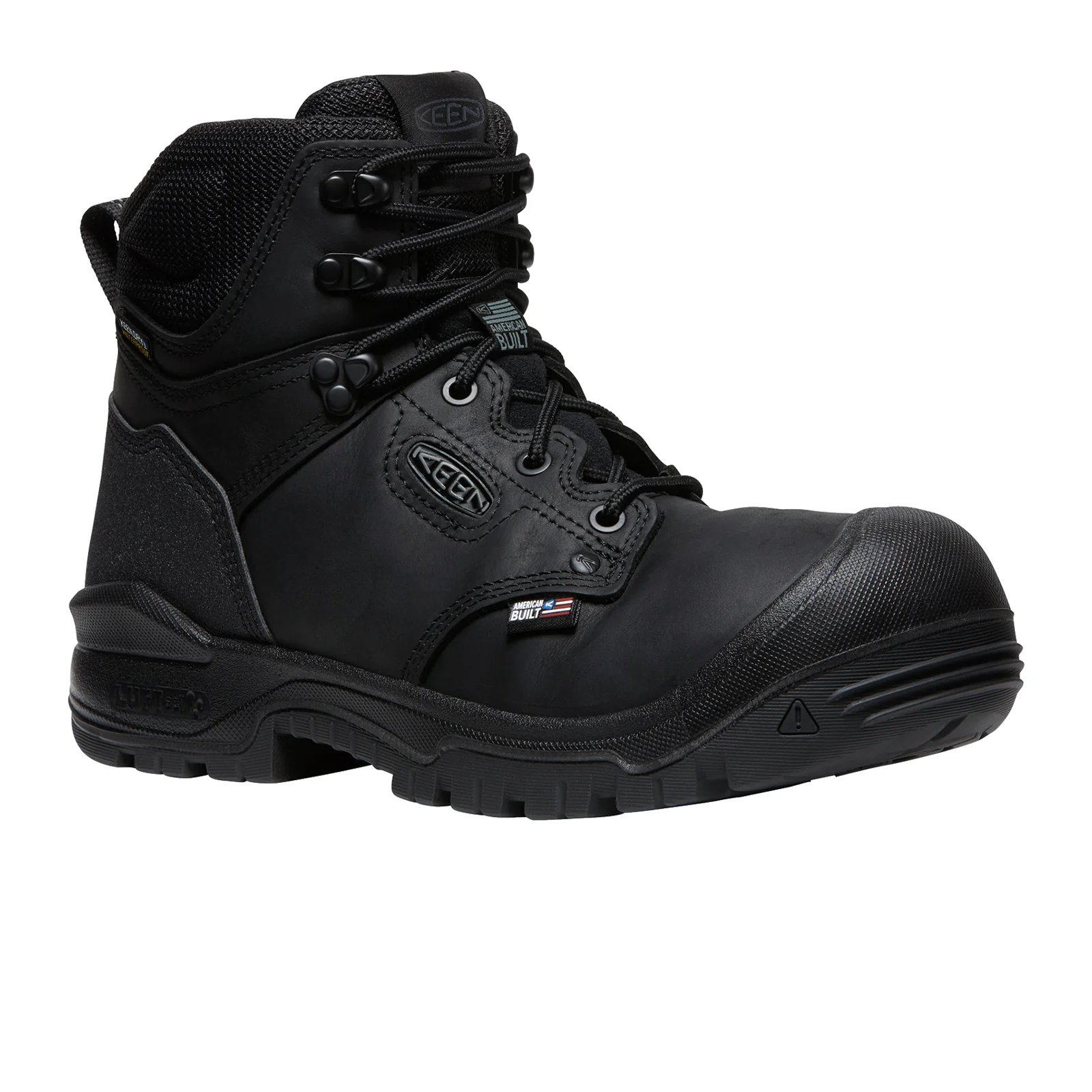 Keen Utility Independence 6" Waterproof Soft Toe Work Boot (Men) - Black/Black - Image 2