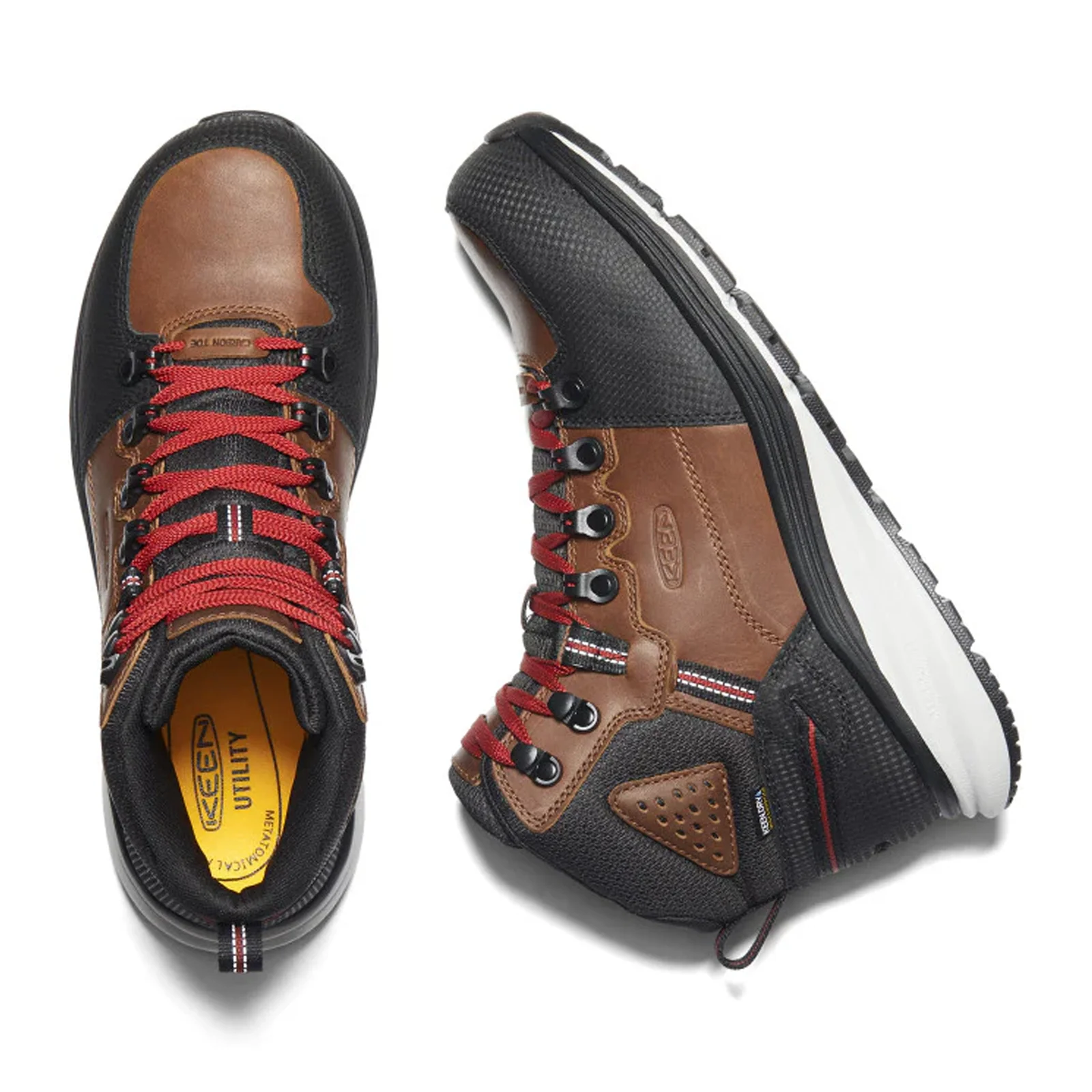 Keen Utility Red Hook Carbon Fiber Toe Mid Work Boot (Men) - Tobacco/Black - Image 5