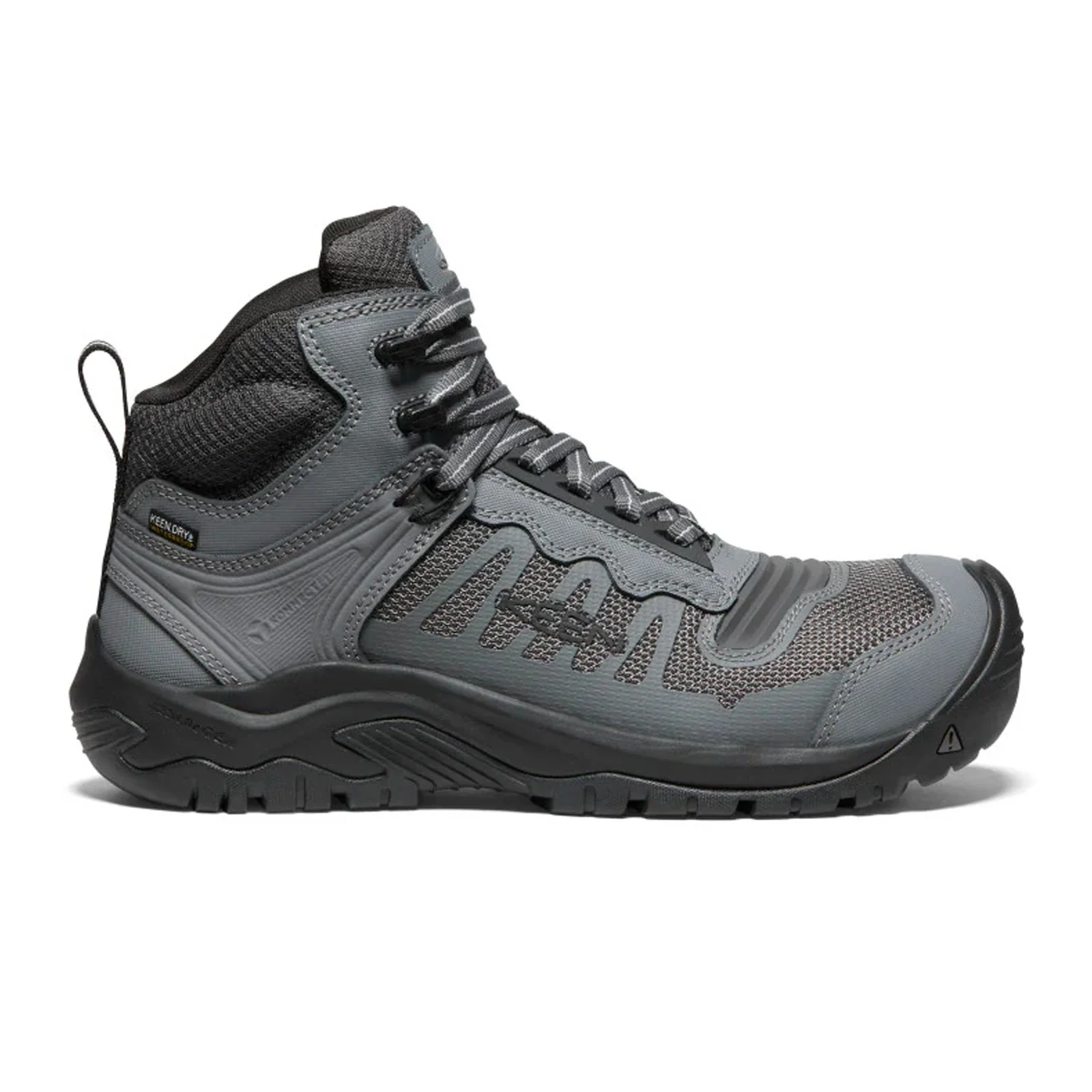 Keen Utility Reno Mid KBF Waterproof Carbon Fiber Toe Work Boot (Men) - Magnet/Black