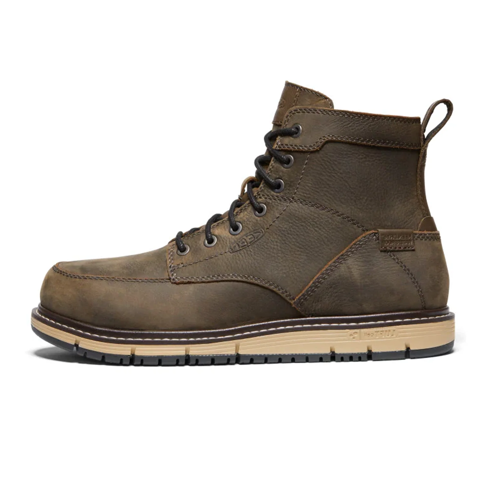 Keen Utility San Jose 6" Waterproof Aluminum Toe Work Boot (Men) - Cascade Brown/Black - Image 2