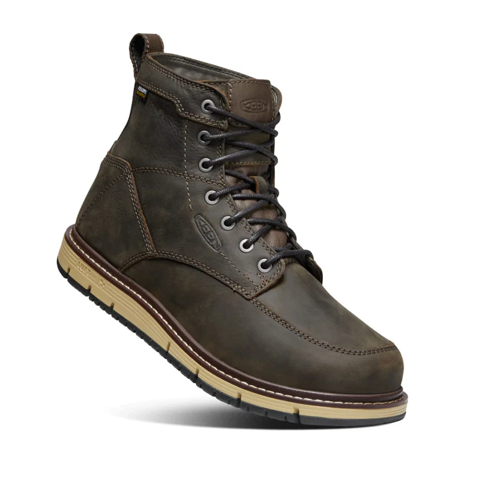 Keen Utility San Jose 6" Waterproof Soft Toe Work Boot (Men) - Cascade Brown/Black - Image 4
