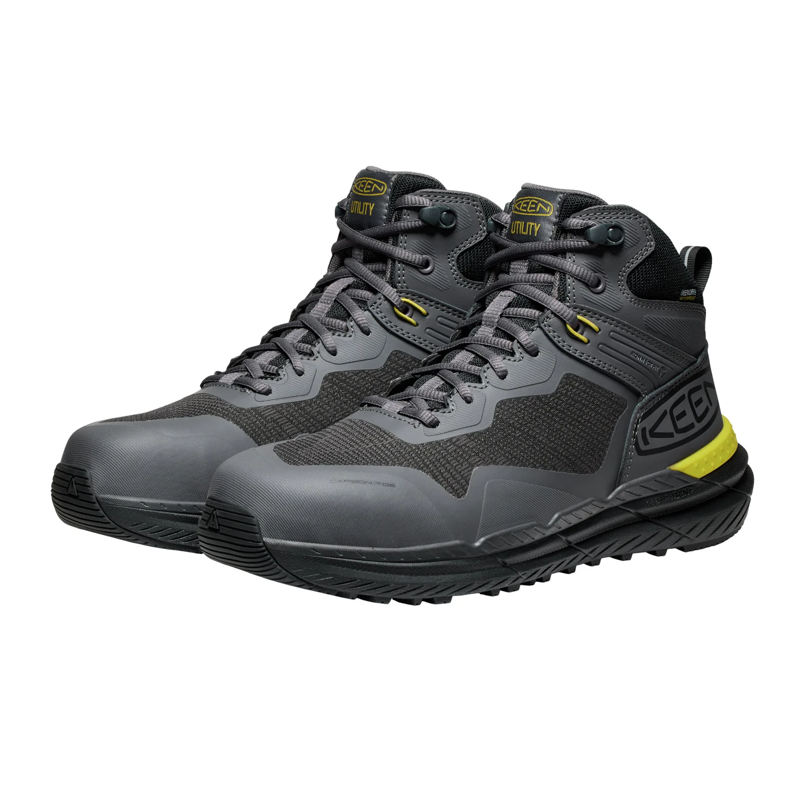 Keen Utility Synchro Mid Waterproof Carbon Toe Work Boot (Men) - Magnet/Black - Image 3