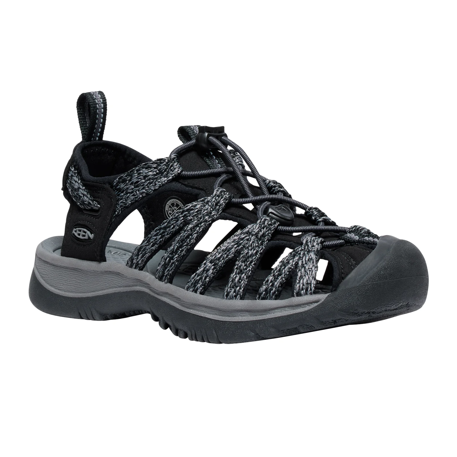 Keen Whisper Active Sandal (Women) - Black/Steel Grey - Image 2