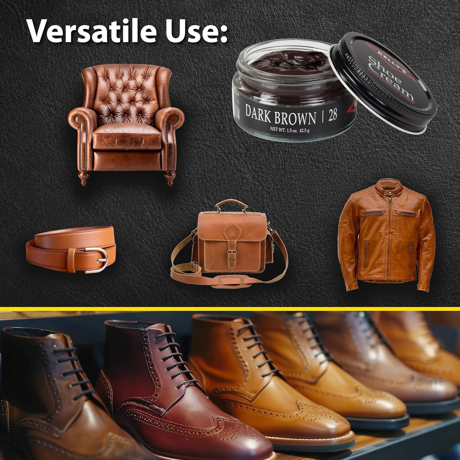 Kelly's Shoe Polish - Dark Brown - Image 4