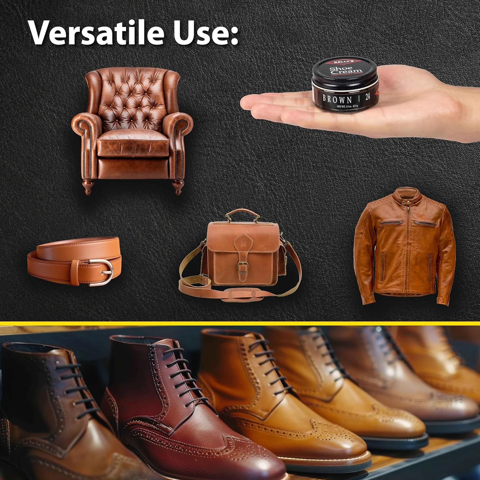 Kelly's Shoe Polish - Brown - Image 4