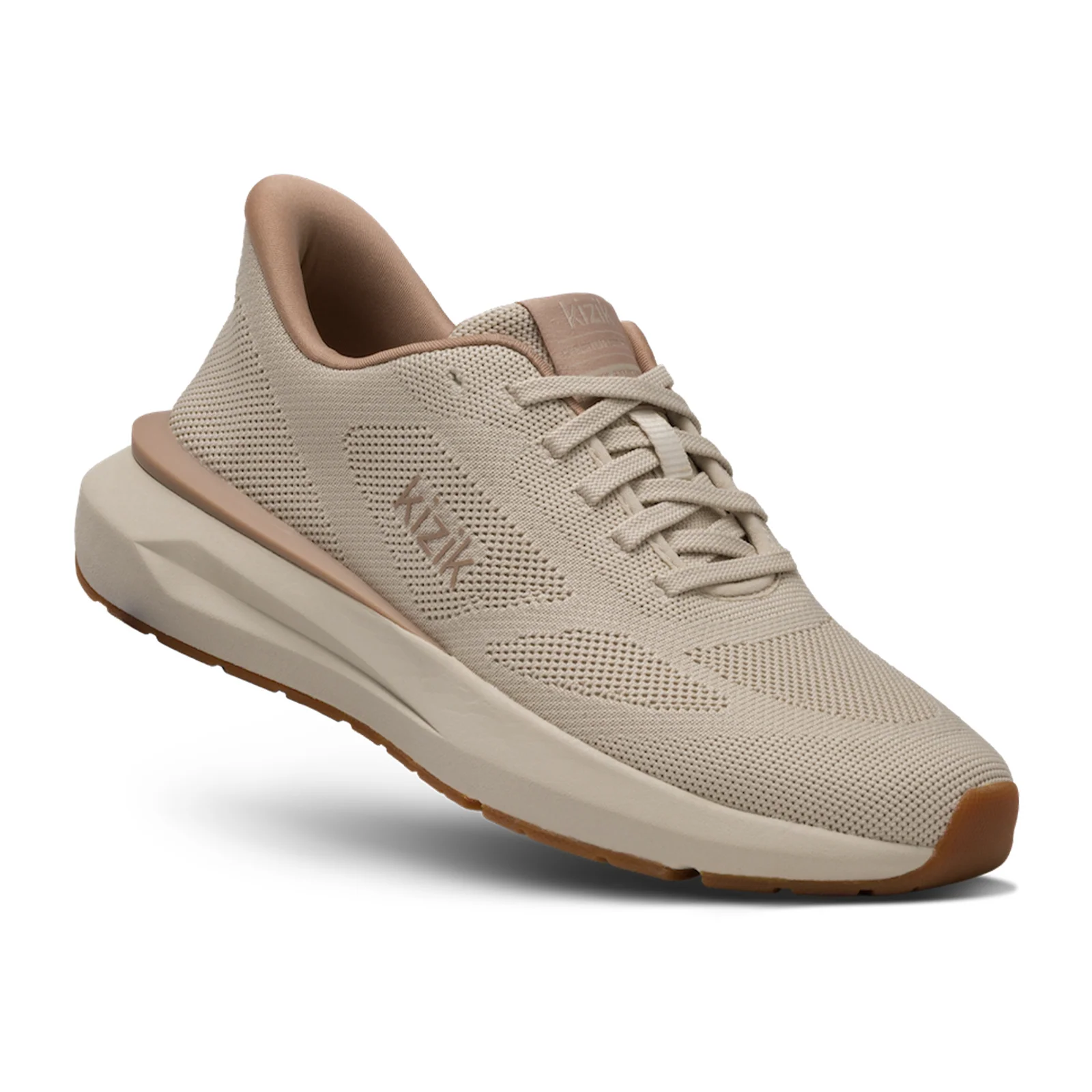 Kizik Athens 2 Knit Sneaker (Women) - Oatmeal/Warm Taupe - Image 3