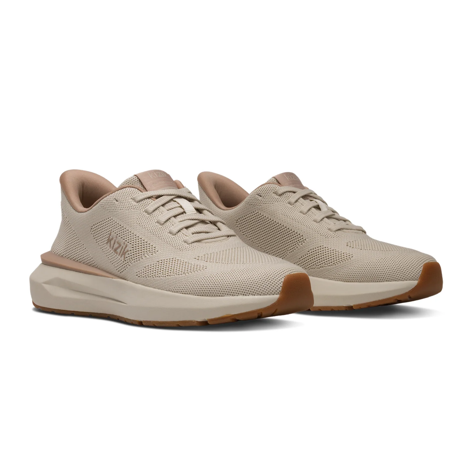 Kizik Athens 2 Knit Sneaker (Women) - Oatmeal/Warm Taupe - Image 4