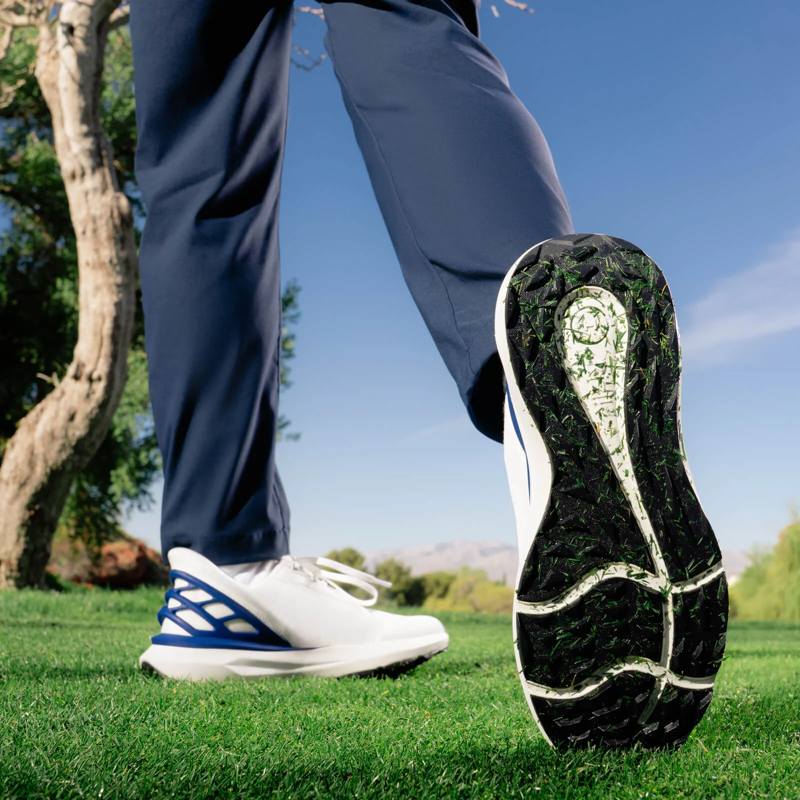 Kizik Athens Golf (Men) - White/Surf The Web - Image 10
