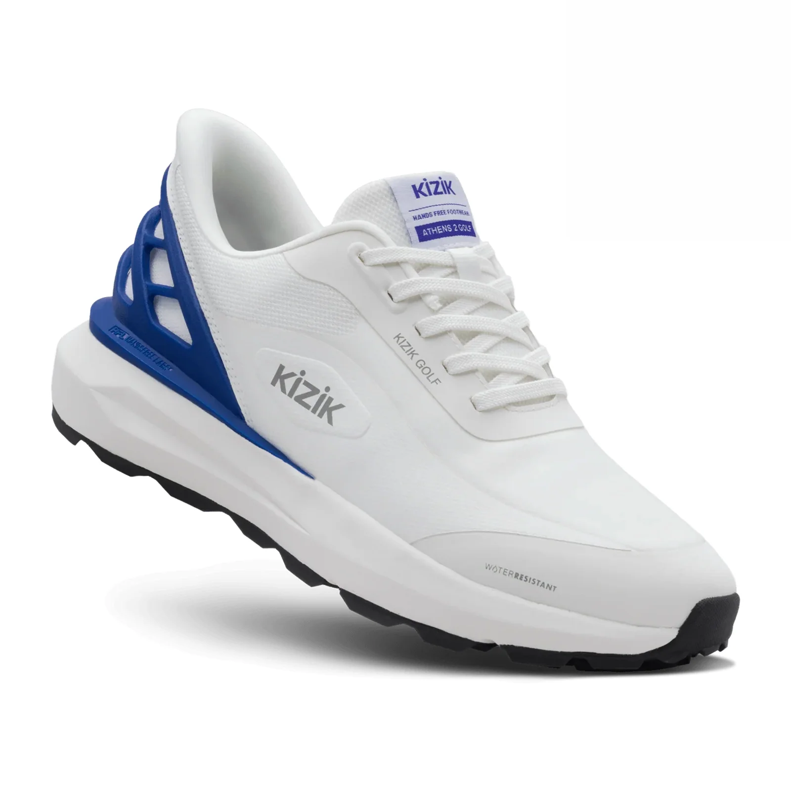 Kizik Athens Golf Sneaker (Women) - White/Surf The Web - Image 3