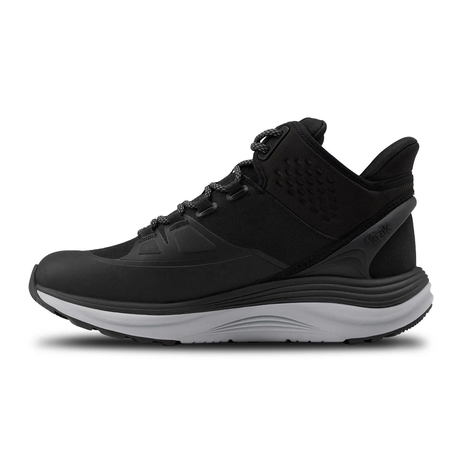 Kizik London All-Terrain Mid Waterproof Sneaker (Men) - Black/Alloy - Image 2