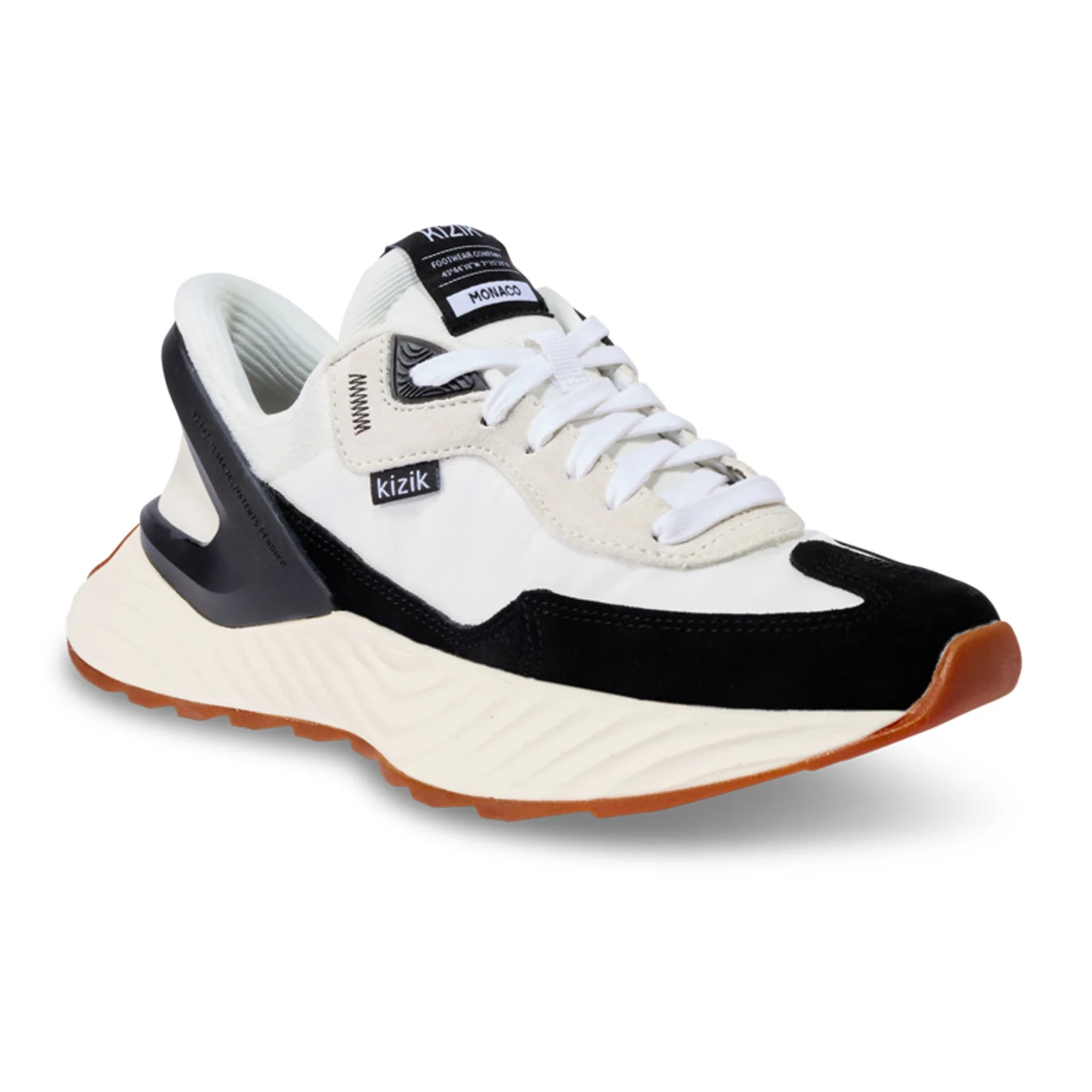 Kizik Monaco Sneaker (Women) - White/Black - Image 2