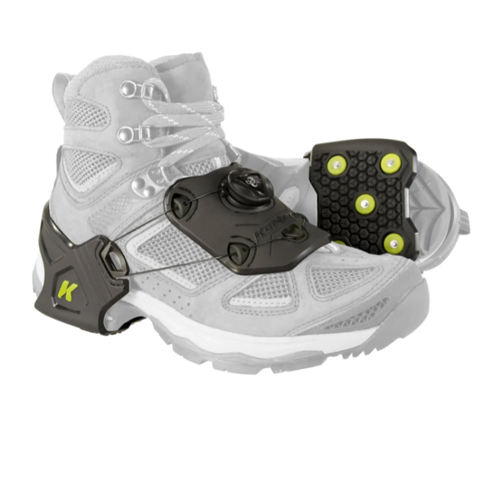 Korkers Ice Commuter Shoe Grips (Unisex) - Black/Green - Image 2