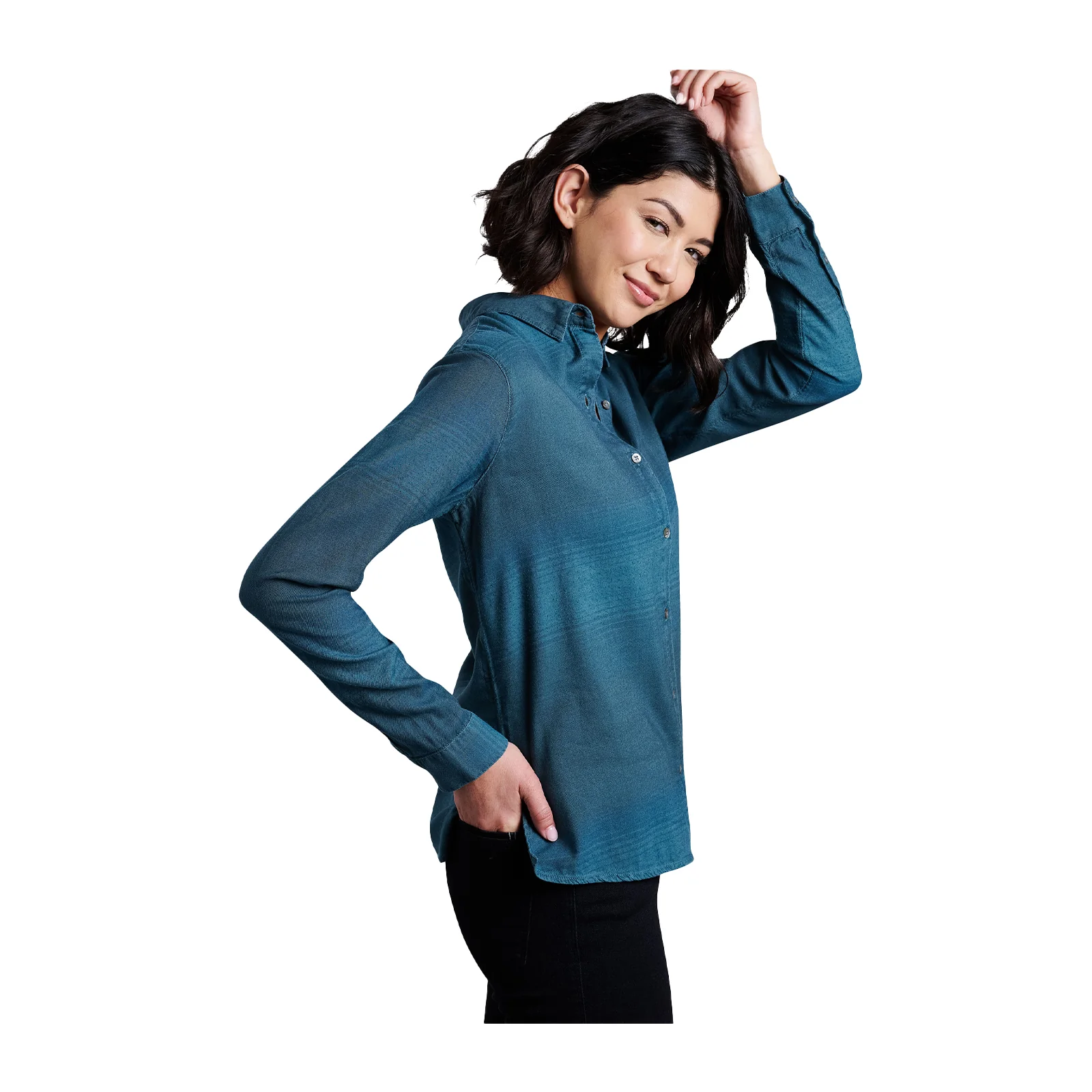 Kuhl Strata Long Sleeve Shirt (Women) - Veridian - Image 3