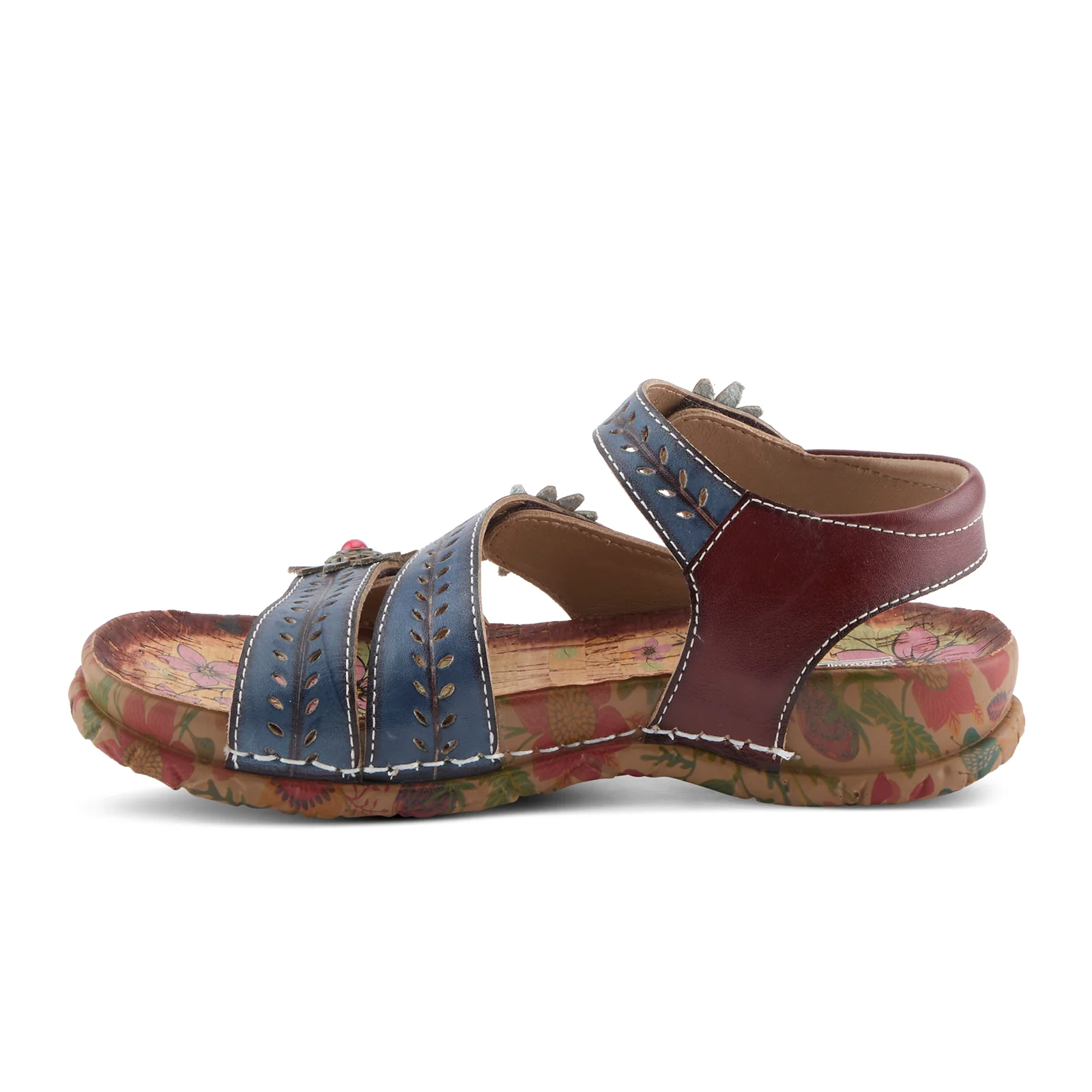 L'Artiste Anewtrio Backstrap Sandal (Women) - Navy Multi - Image 2