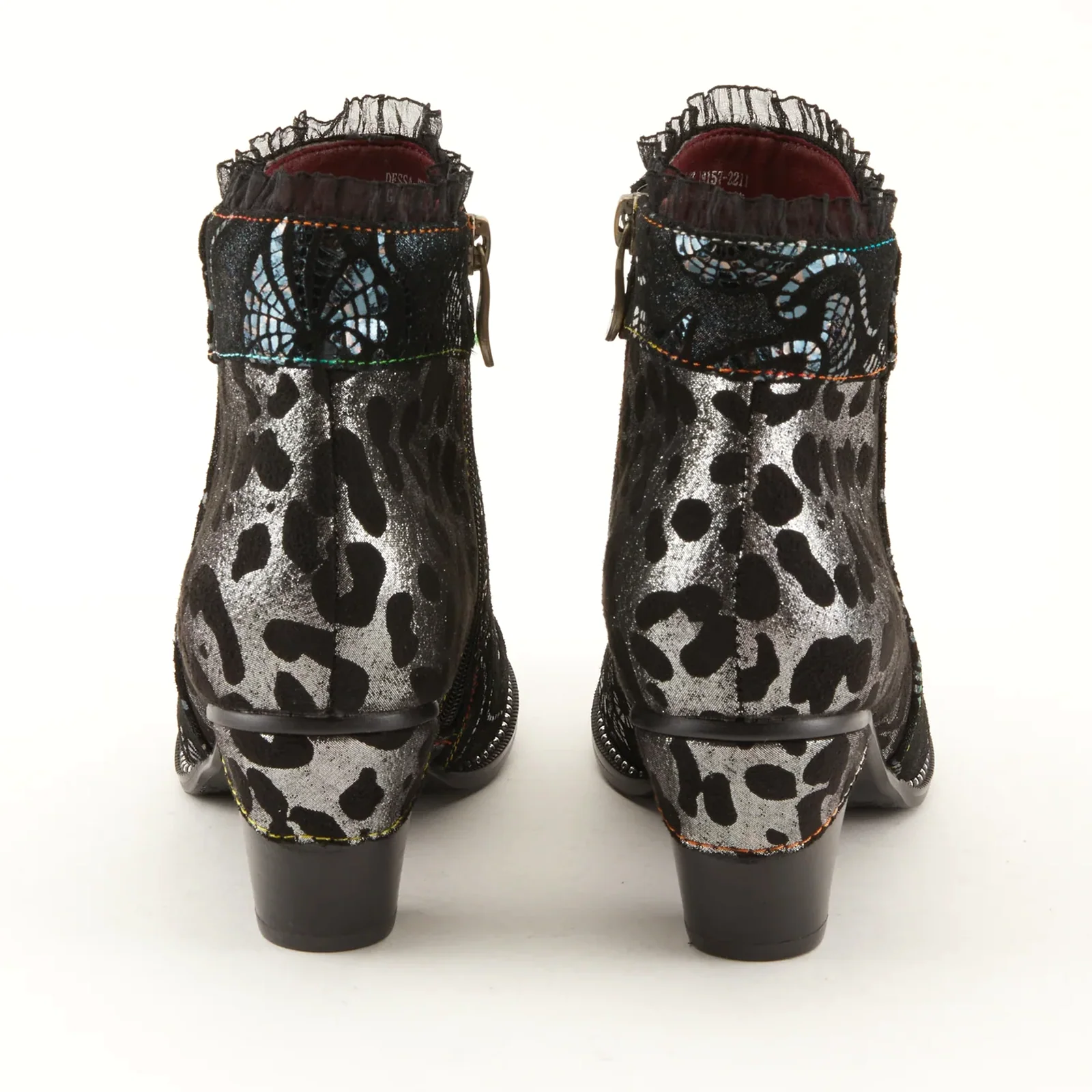 L'Artiste Dessa Heeled Ankle Boot (Women) - Black Multi - Image 5