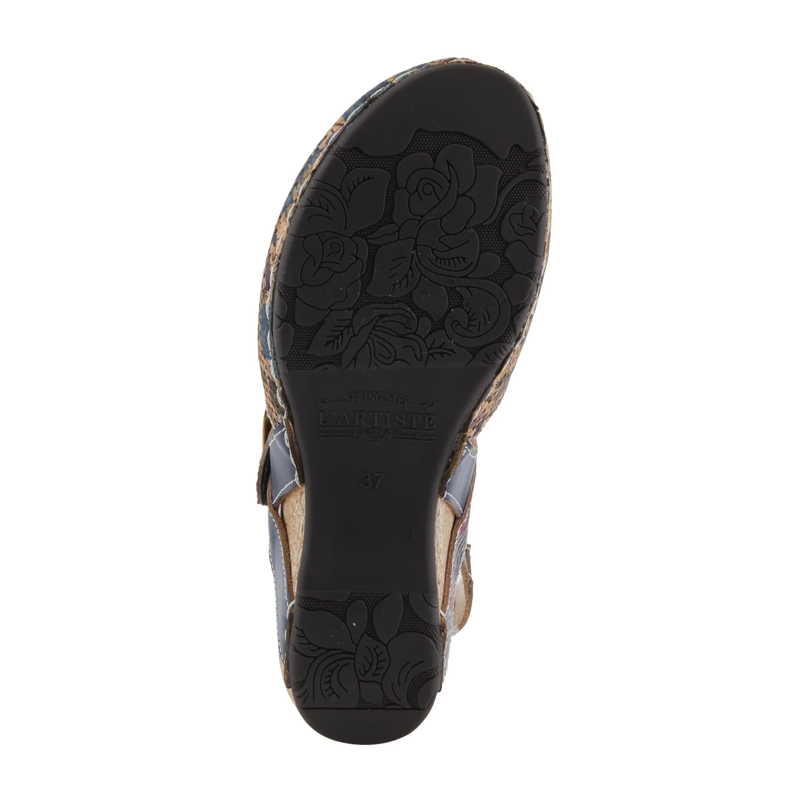 L'Artiste Koraline Wedge Sandal (Women) - Navy Multi - Image 7