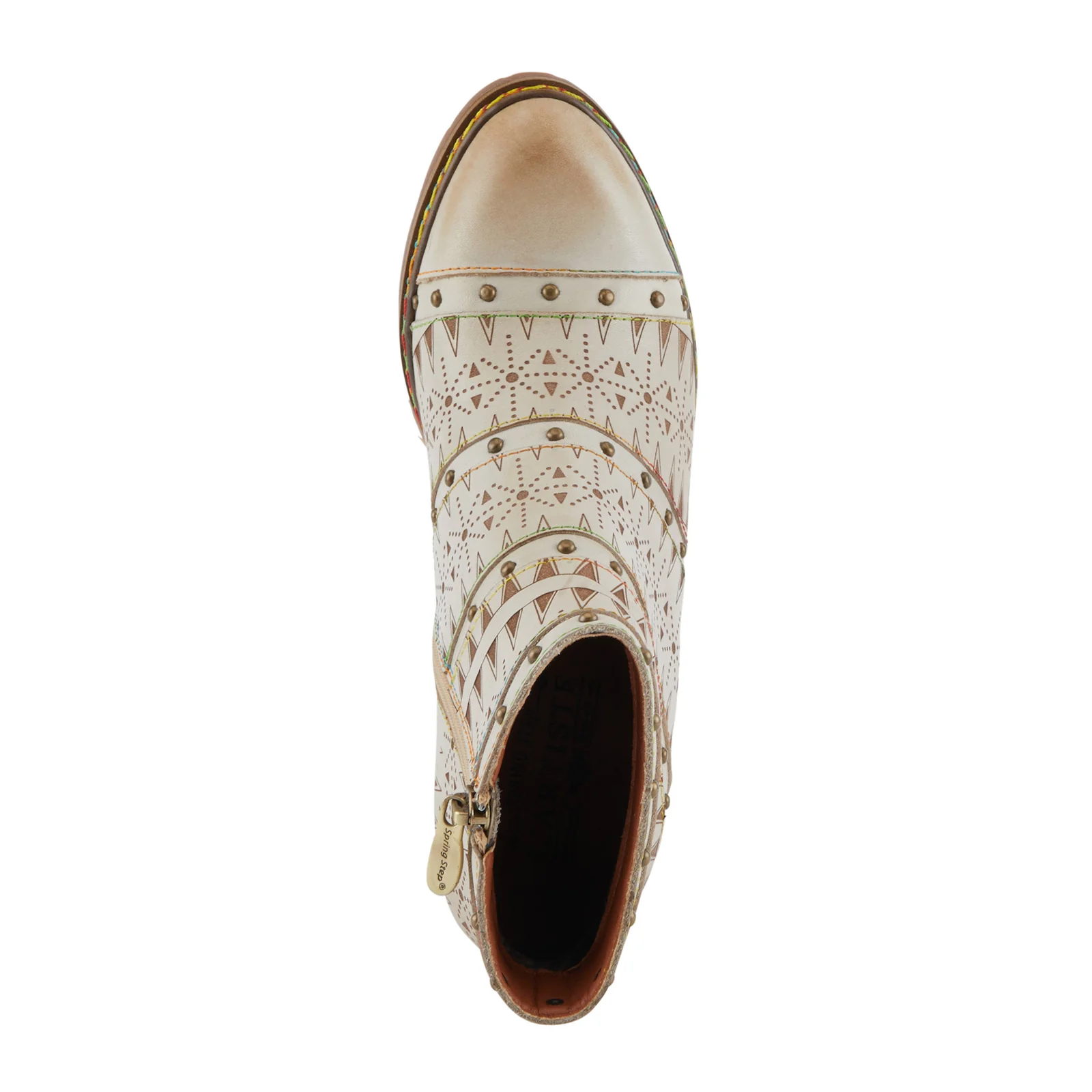 L'Artiste Niobe Heeled Ankle Boot (Women) - Beige Multi - Image 6
