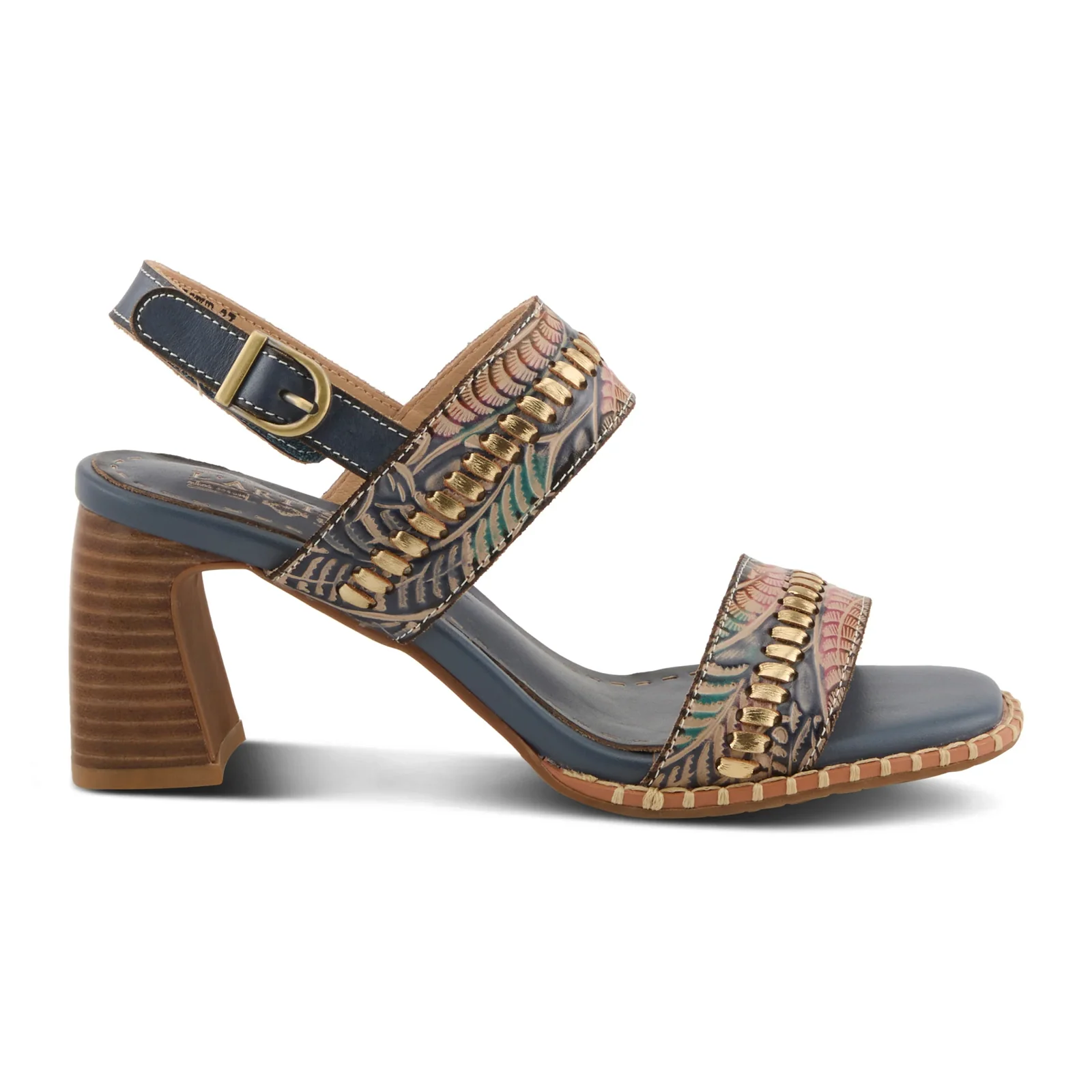 L'Artiste Starstud Wedge Sandal (Women) - Blue Multi
