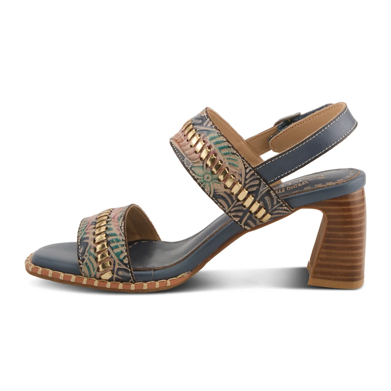 L'Artiste Starstud Wedge Sandal (Women) - Blue Multi - Image 2
