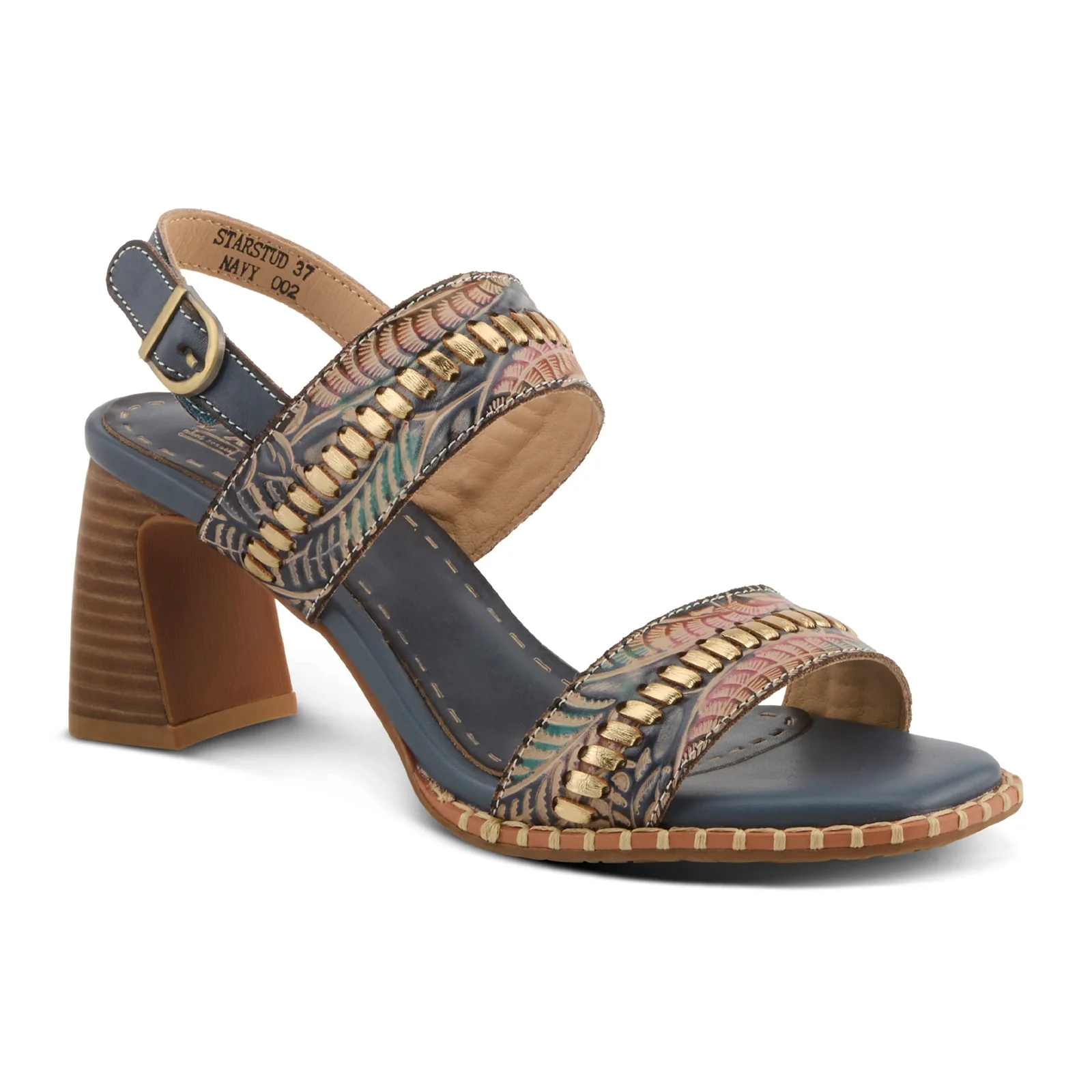 L'Artiste Starstud Wedge Sandal (Women) - Blue Multi - Image 3