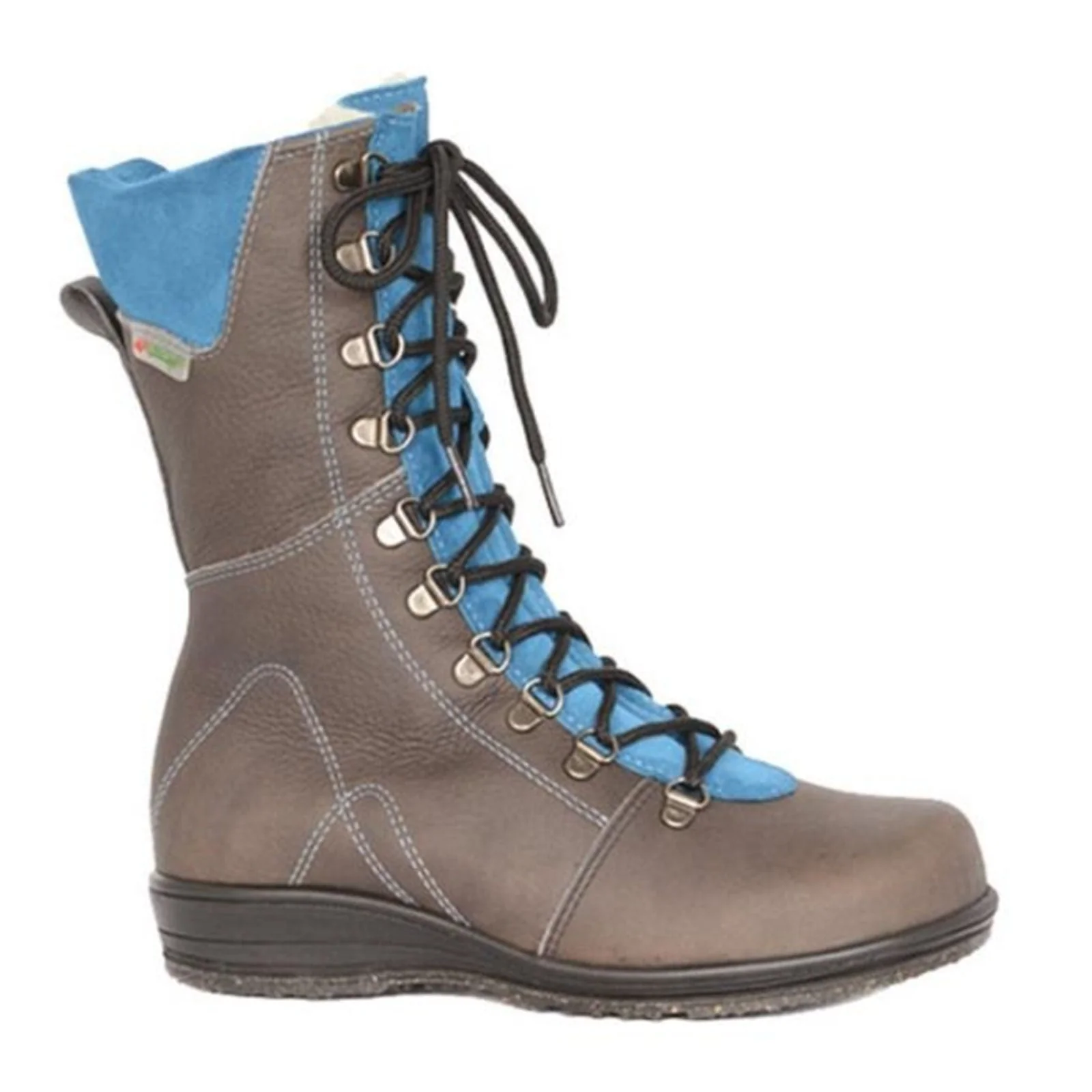 Martino Banff Mid Winter Boot (Women) - Grey/Aqua