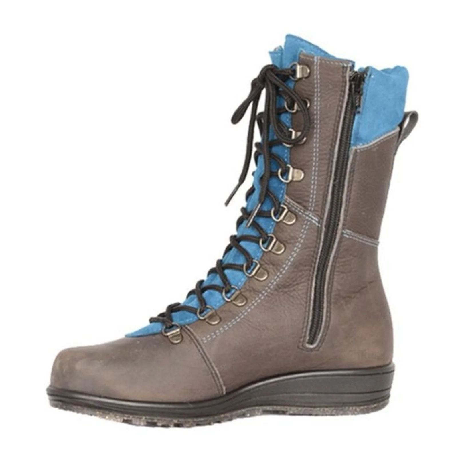 Martino Banff Mid Winter Boot (Women) - Grey/Aqua - Image 2
