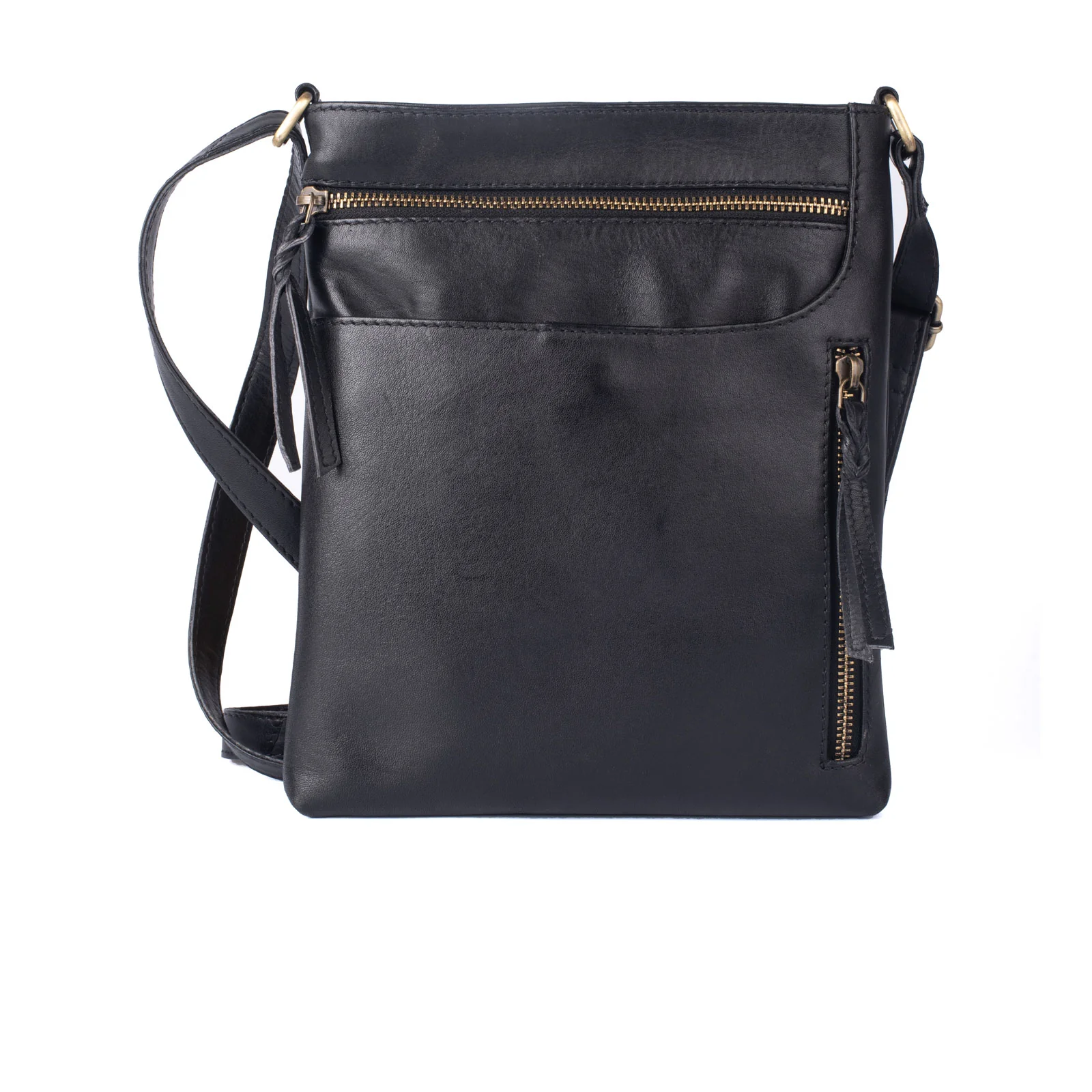 Milo Edith Crossbody Bag - Black Leather