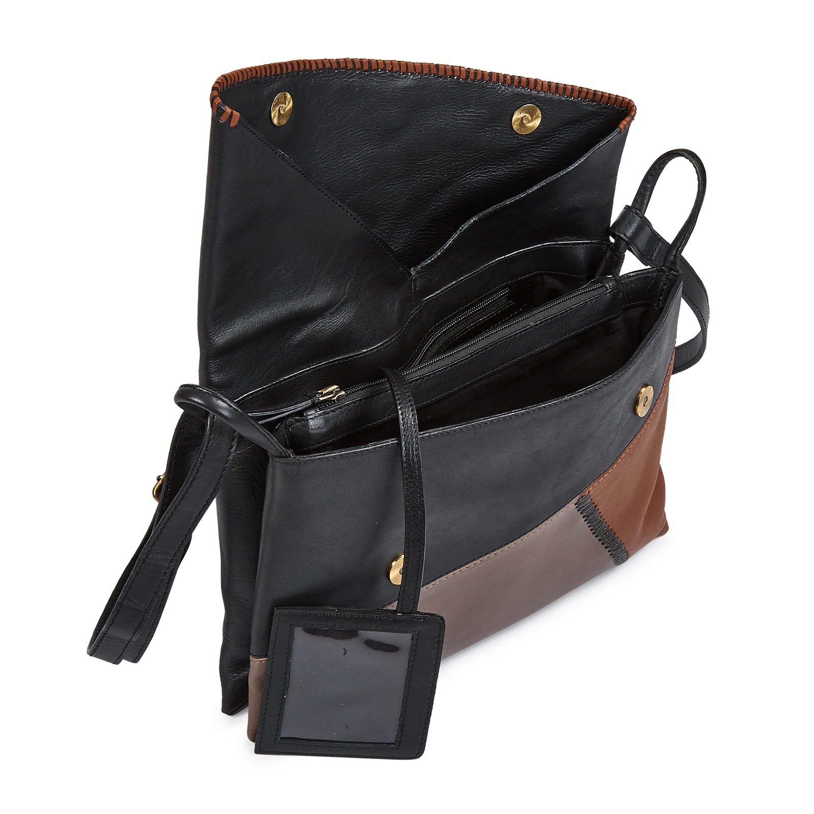 Milo Giorgia Crossbody Bag - Brown/Grey/Buckskin - Image 4