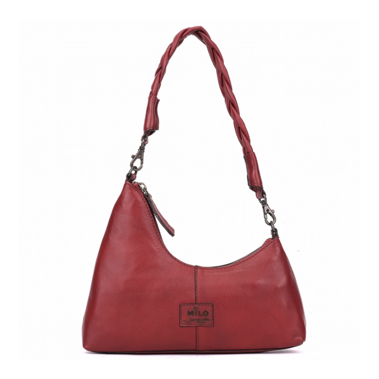 Milo Velutto Shoulder Bag - Burgundy - Image 2