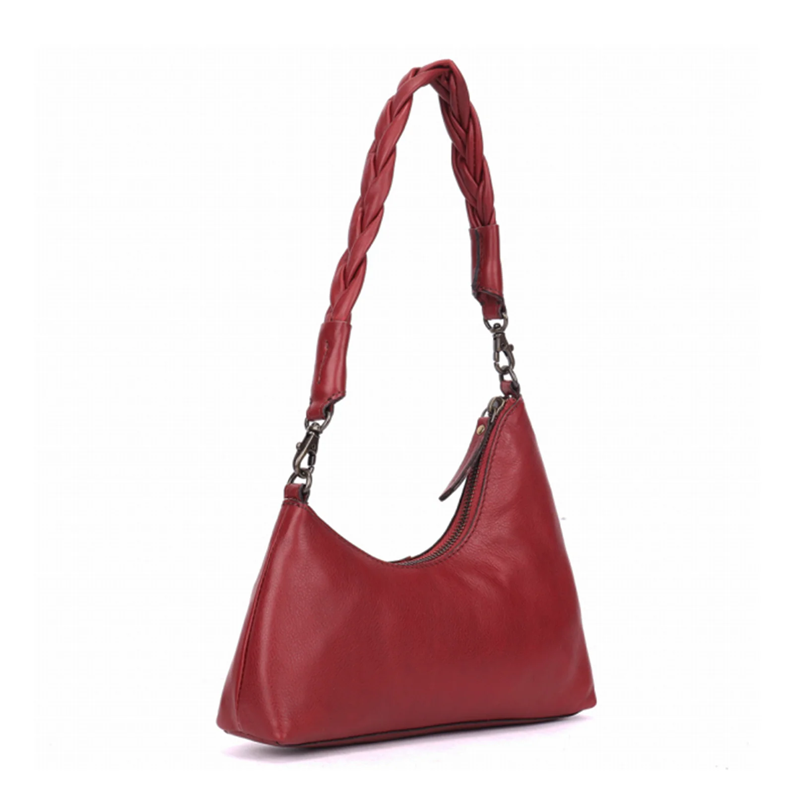 Milo Velutto Shoulder Bag - Burgundy - Image 3