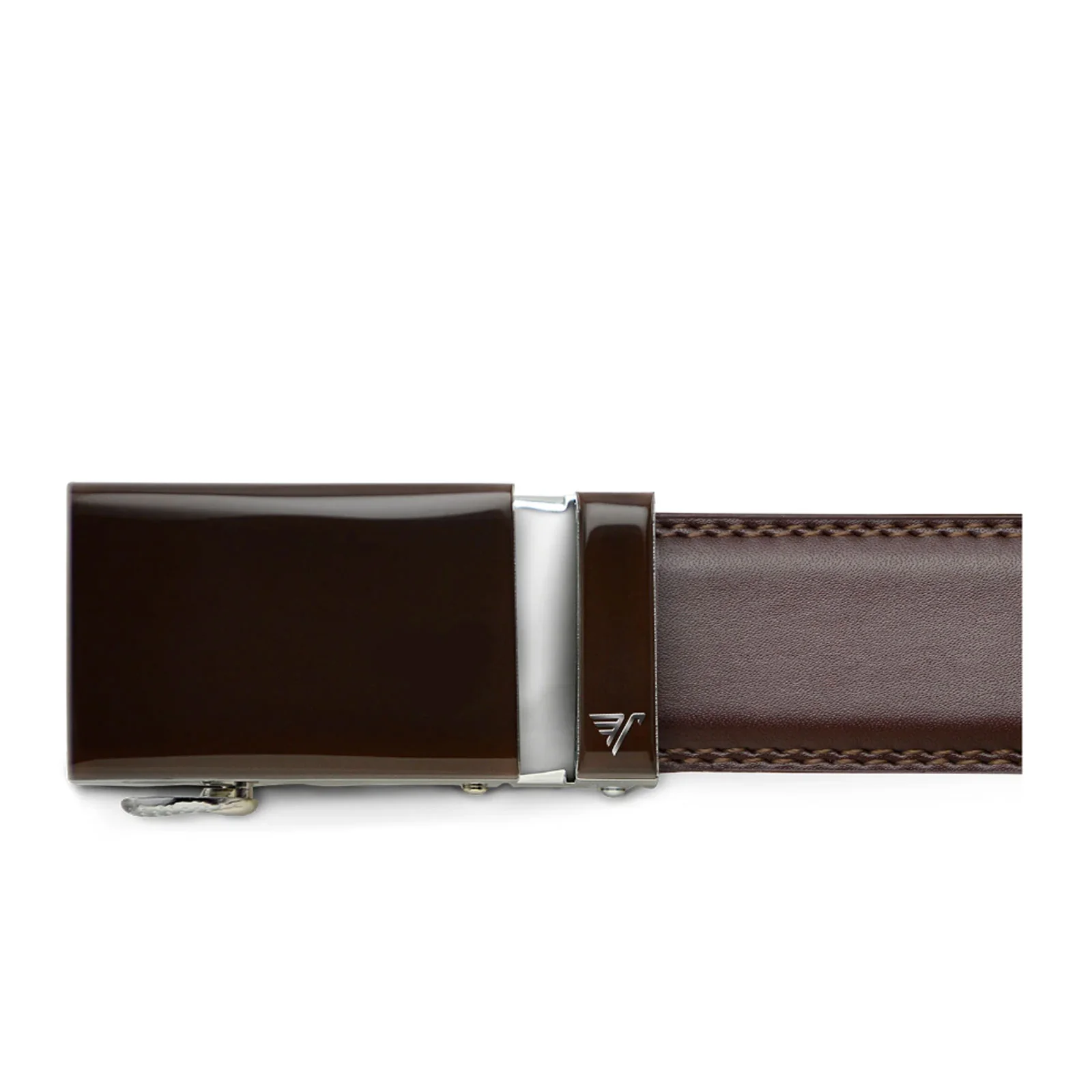 Mission Belts Leather Belt (Men) - Chocolate/Chocolate Brown Leather - Image 2