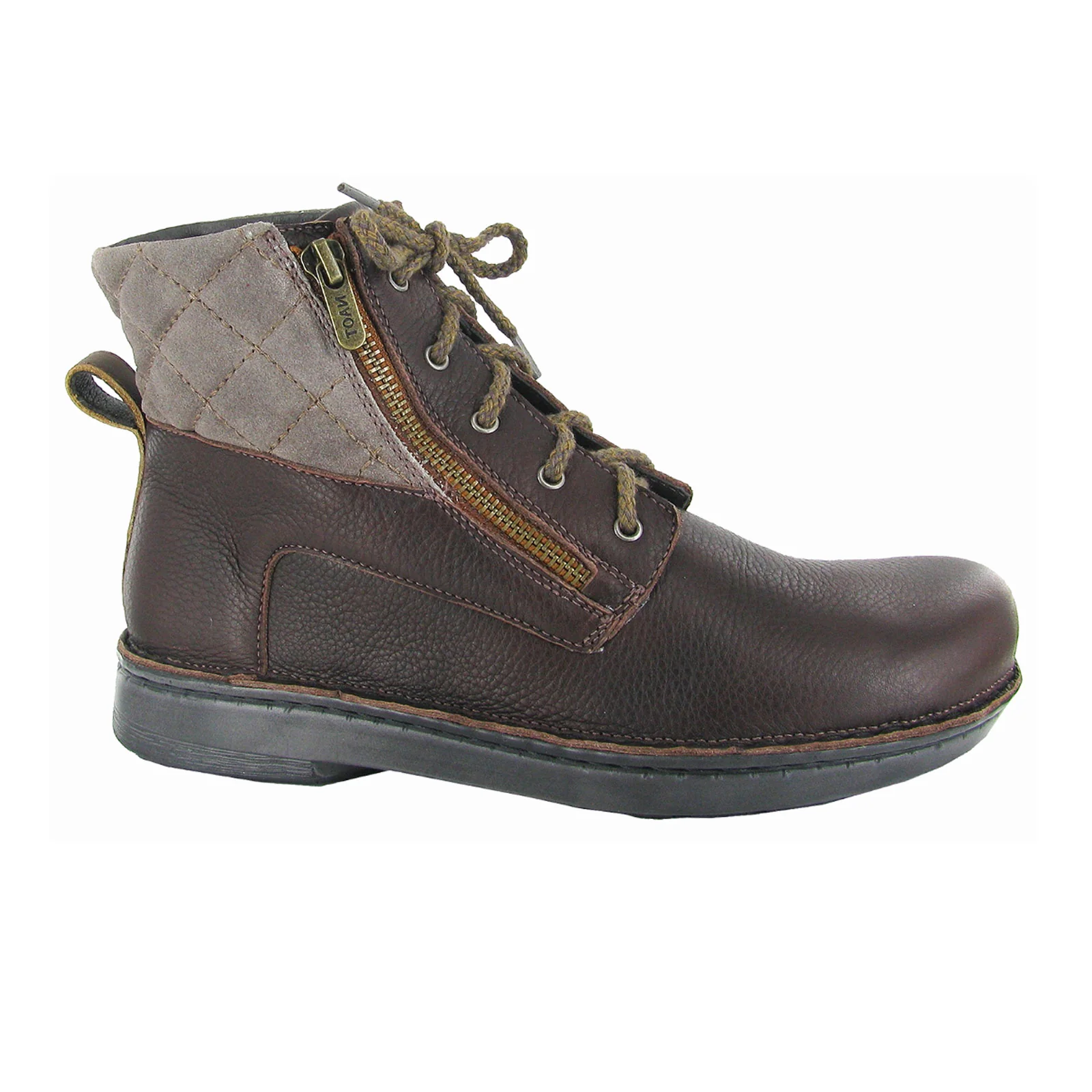 Naot Castera Ankle Boot (Women) - Soft Brown/Taupe Gray/Saddle Brown