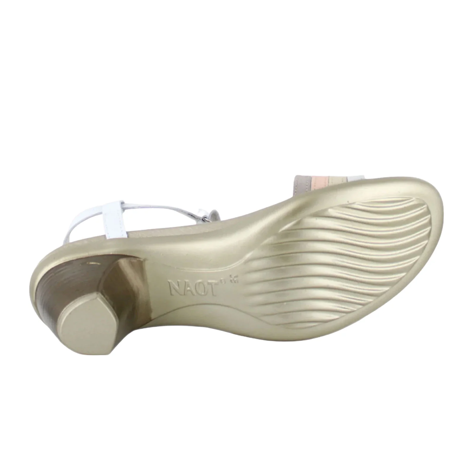 Naot Current Heeled Sandal (Women) - Soft Silver/Radiant Gold/Silver Luster/White Pearl - Image 3