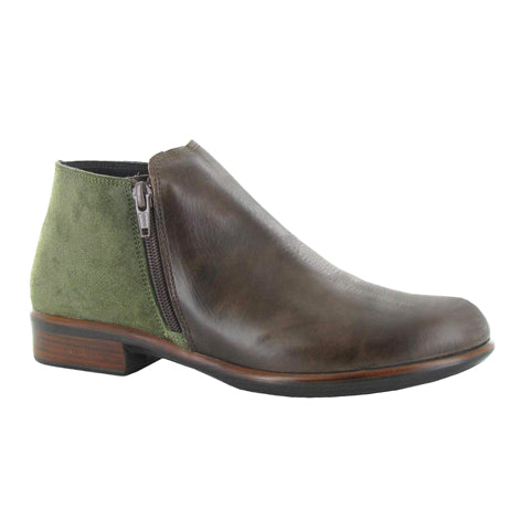 Naot Helm Ankle Boot (Women) - Pecan Brown/Oily Olive