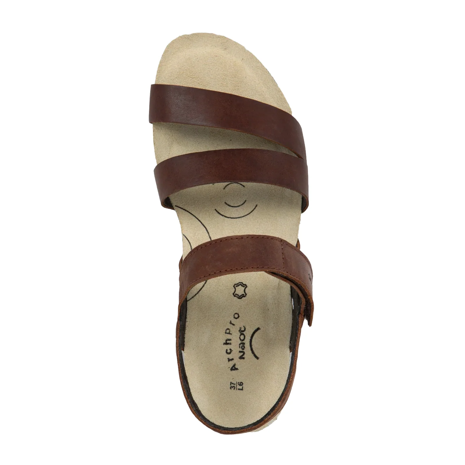 Naot Kayla Arch Pro Wedge Sandal (Women) - Cognac Leather - Image 3