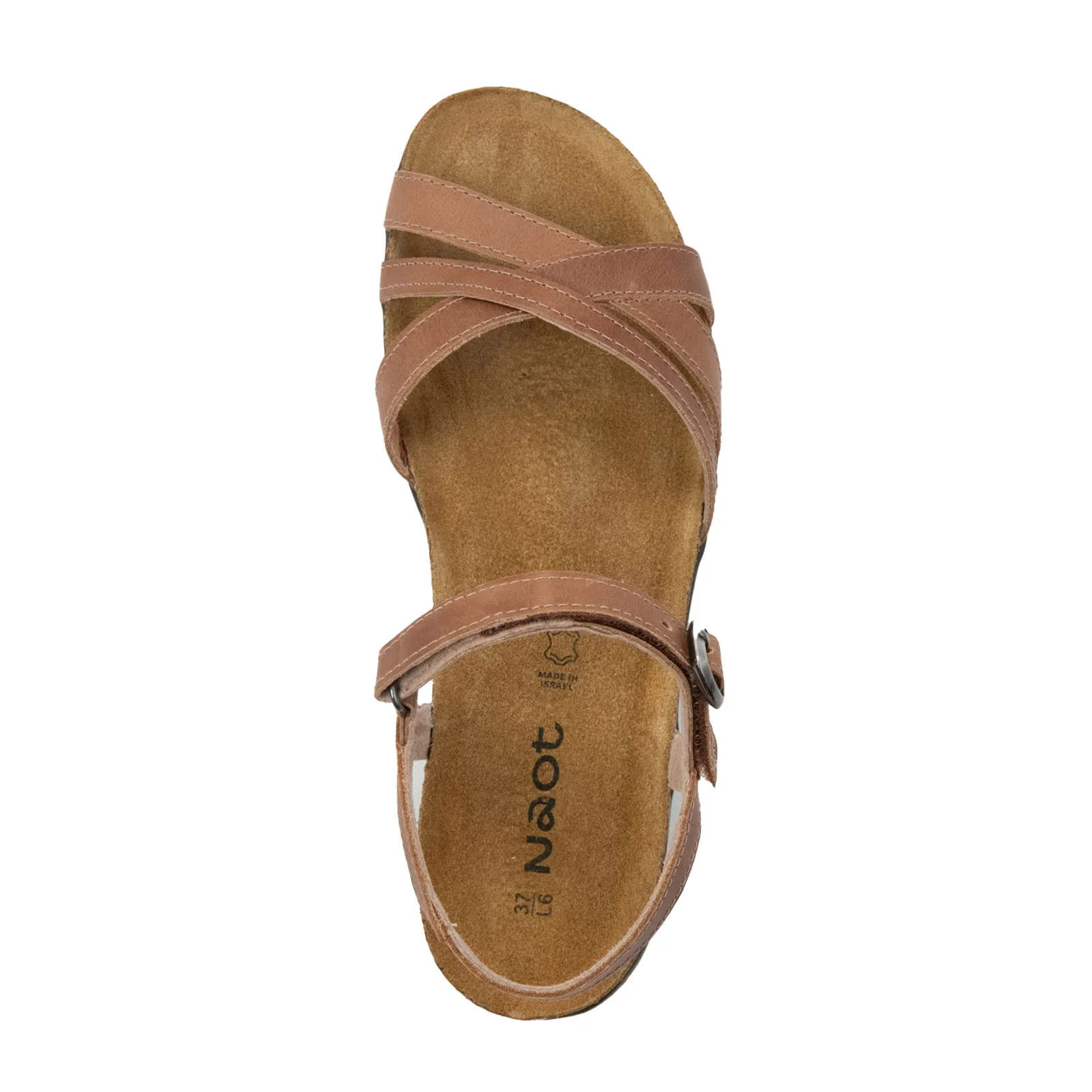 Naot Patricia Backstrap Sandal (Women) - Latte Brown Leather - Image 3