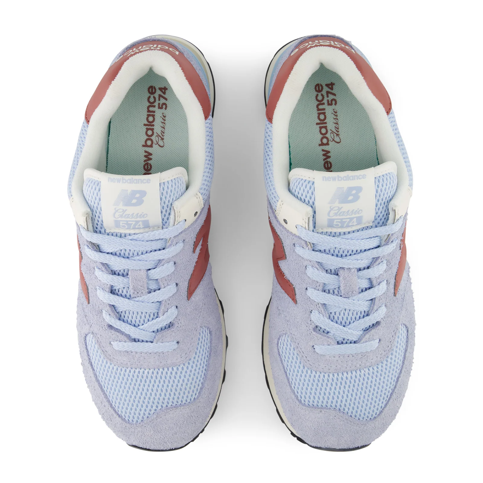 New Balance 574 Sneaker (Unisex) - Oxford Blue/Apricot Orange - Image 5