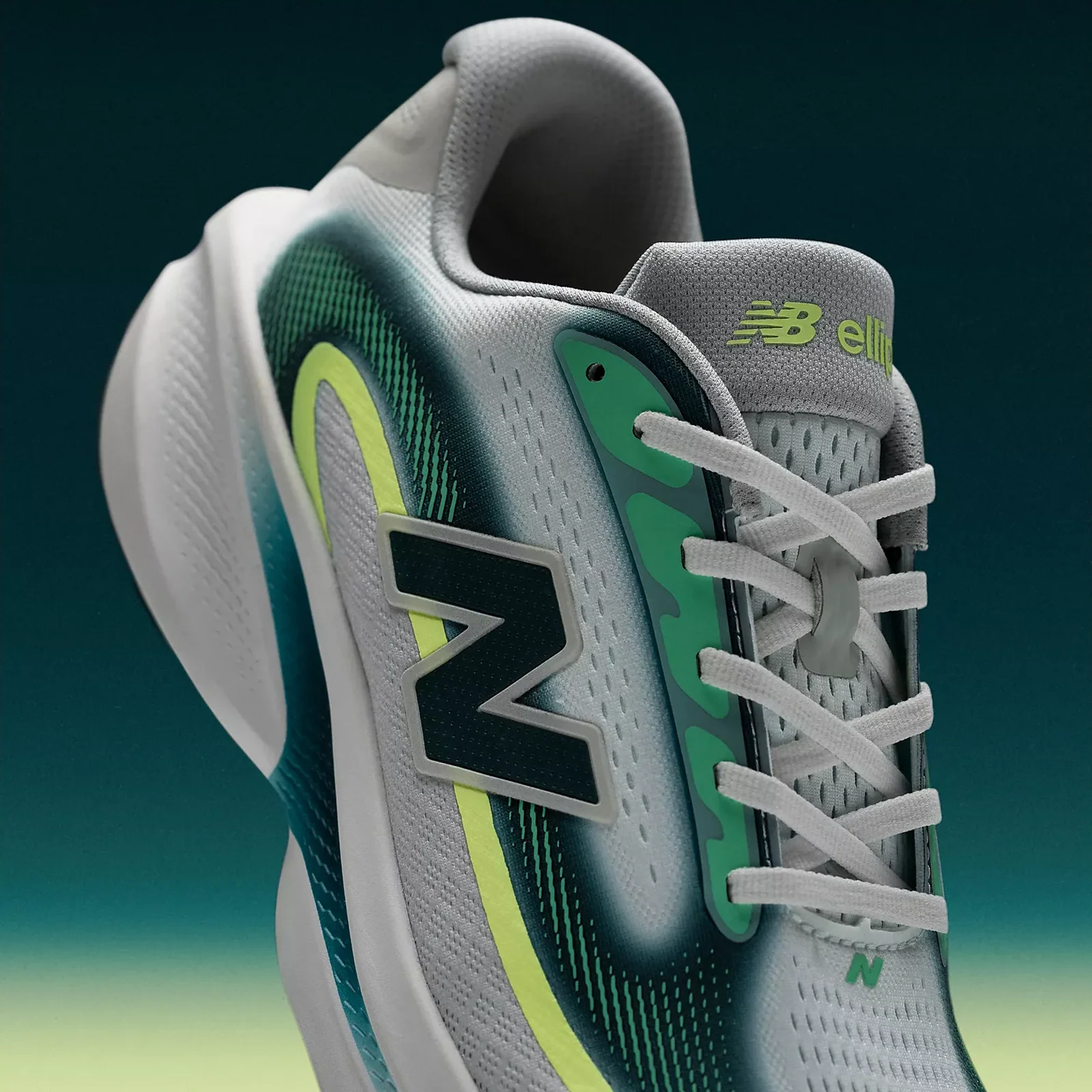 New Balance Ellipse v1 Running Shoe (Men) - Deep End/Medusa Green - Image 3