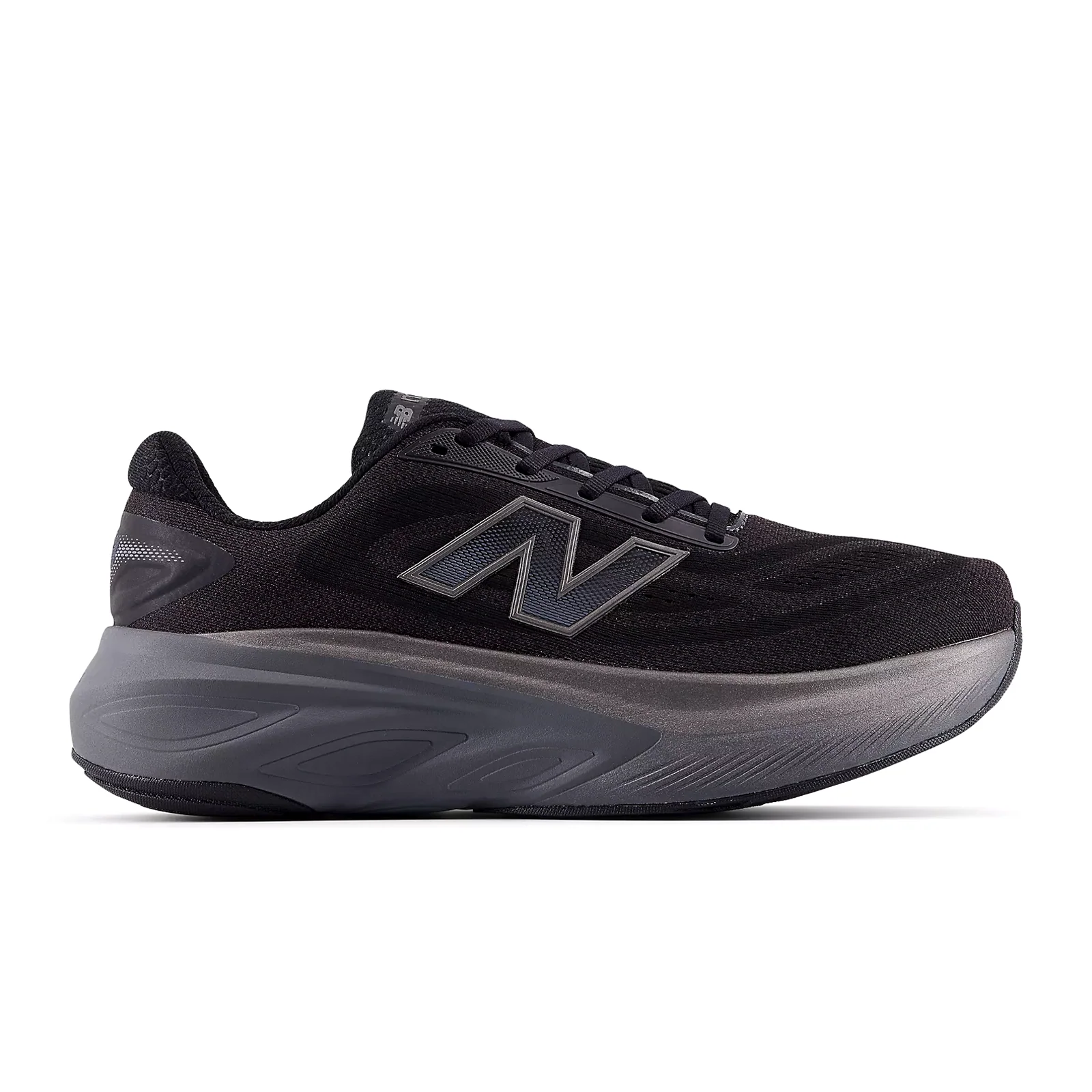 New Balance Fresh Foam X More v6 Running Shoe (Men) - Black/Castlerock/Black Metallic