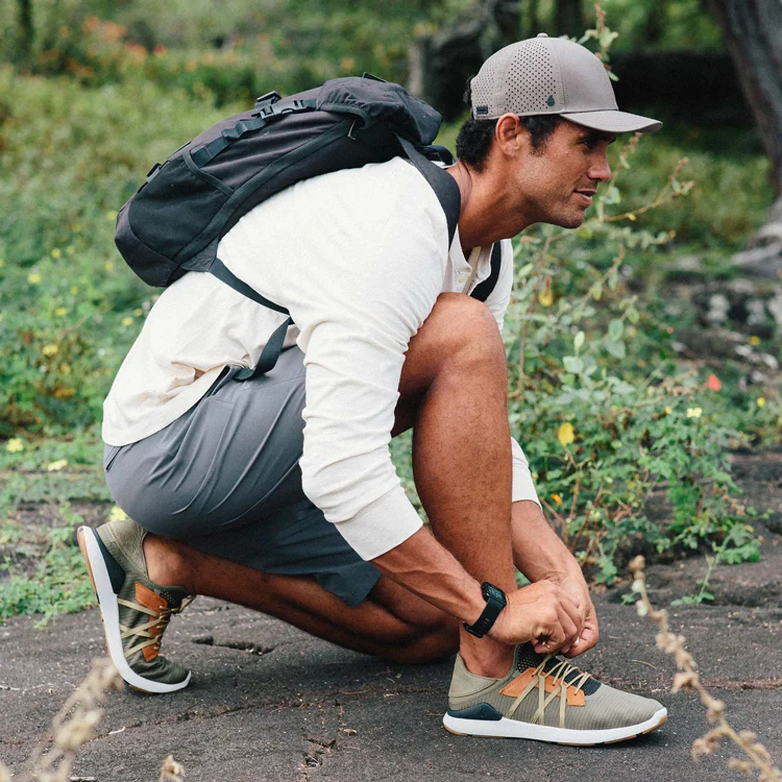 OluKai Mio Li Sneaker (Men) - Hunter/Lava Rock - Image 8