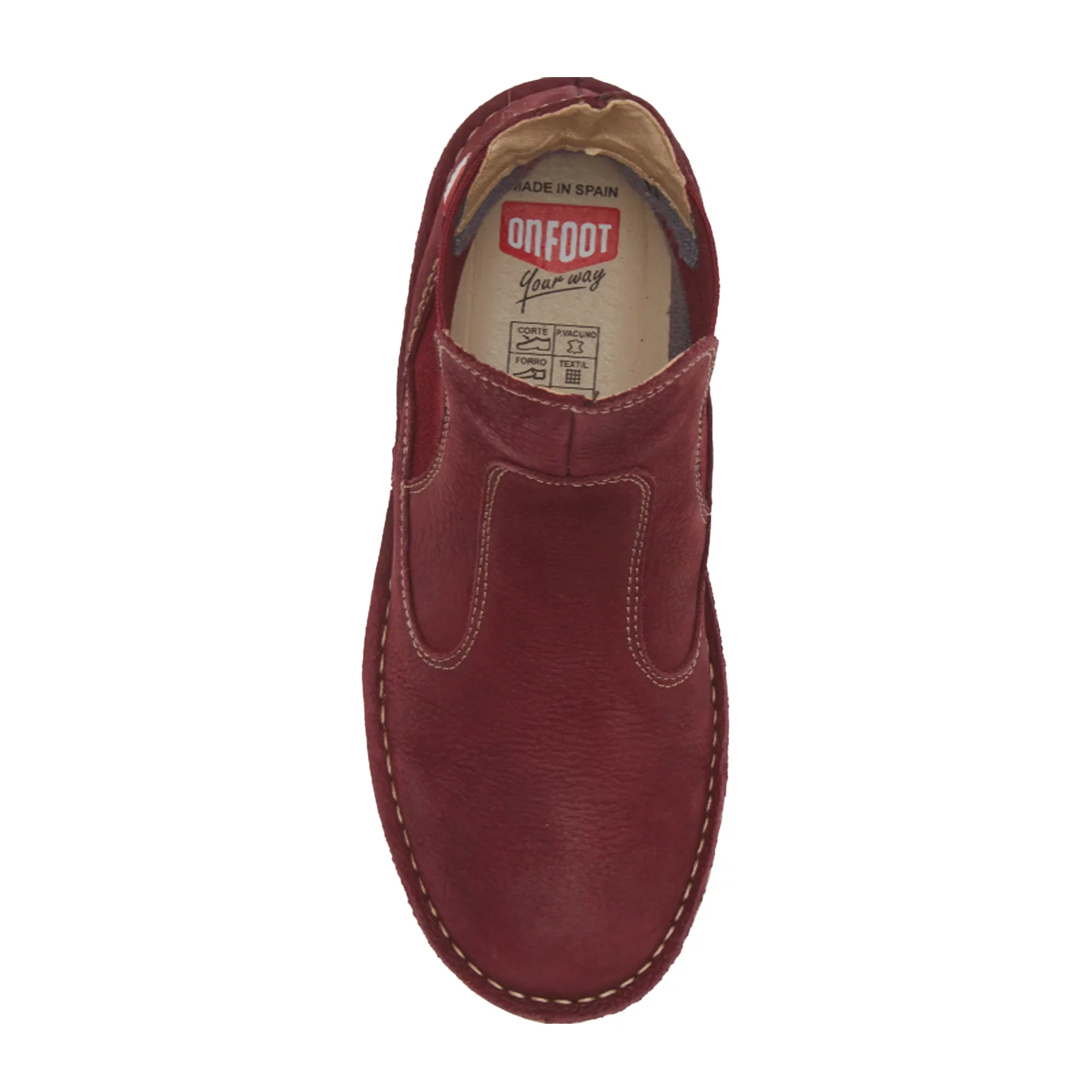 On Foot Touch Ankle Boot (Women) - Burdeos Nubuck - Image 5