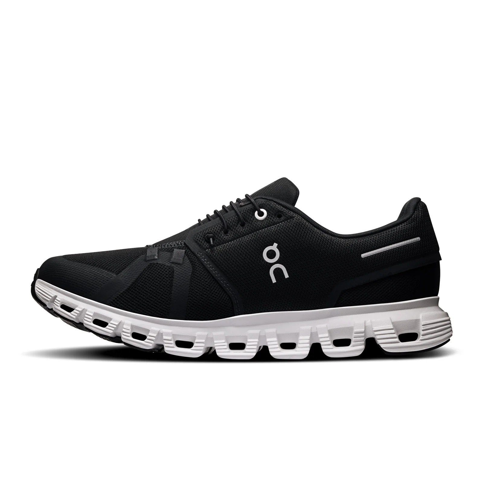 On Running Cloud 6 Running Shoe (Men) - Black/White - Image 2