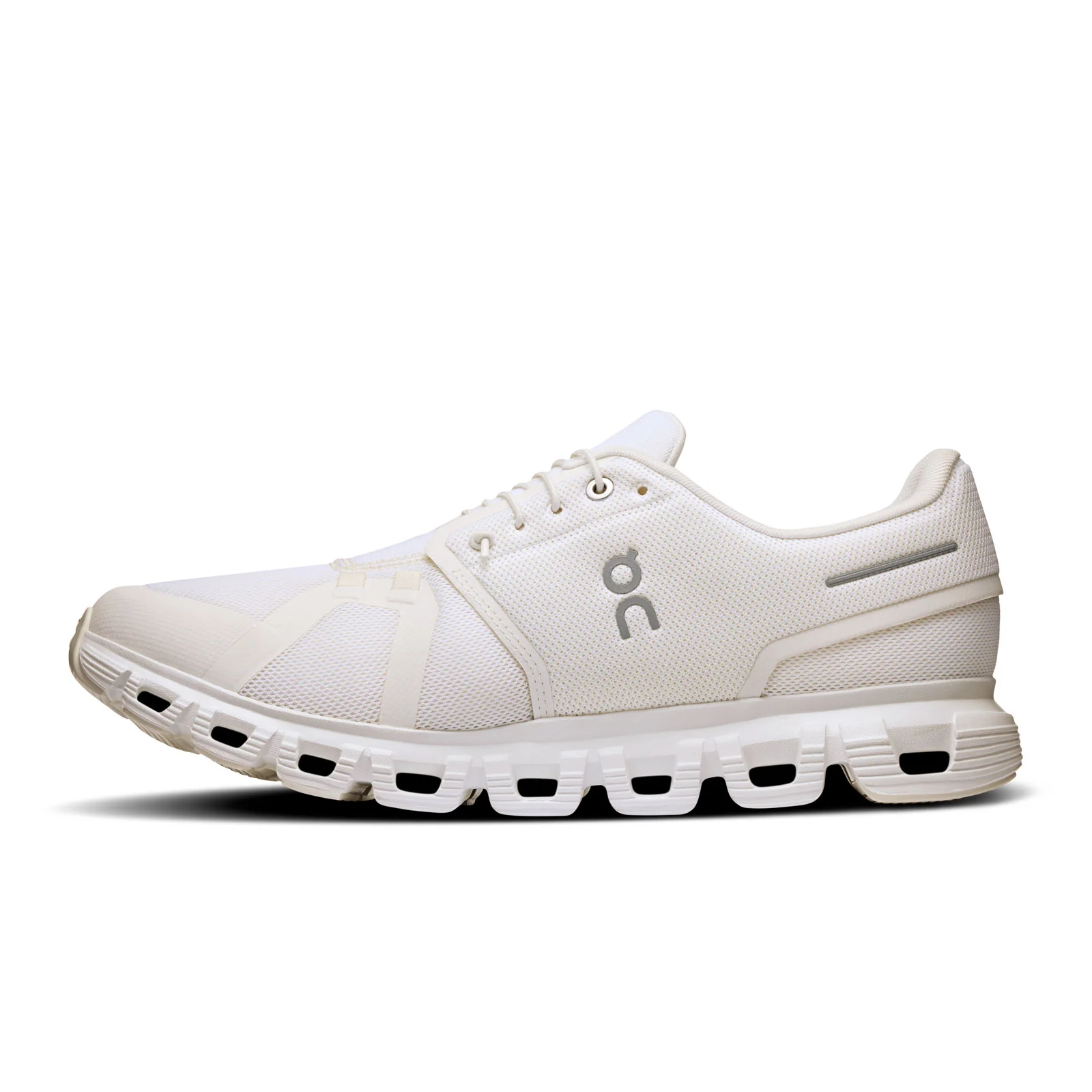 On Running Cloud 6 Running Shoe (Men) - White/White - Image 2
