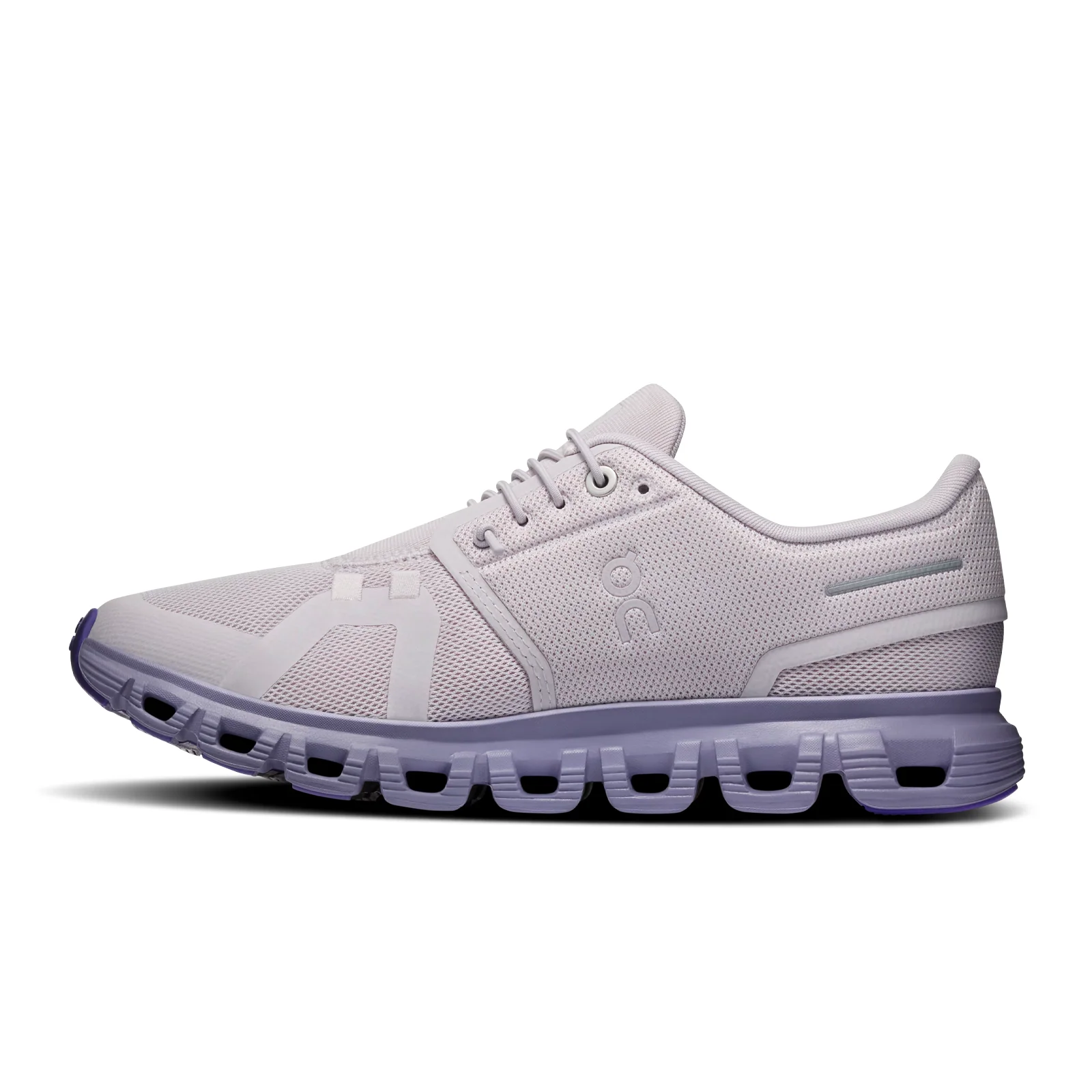 On Running Cloud 6 Running Shoe (Women) - Ether/Tyrian - Image 2