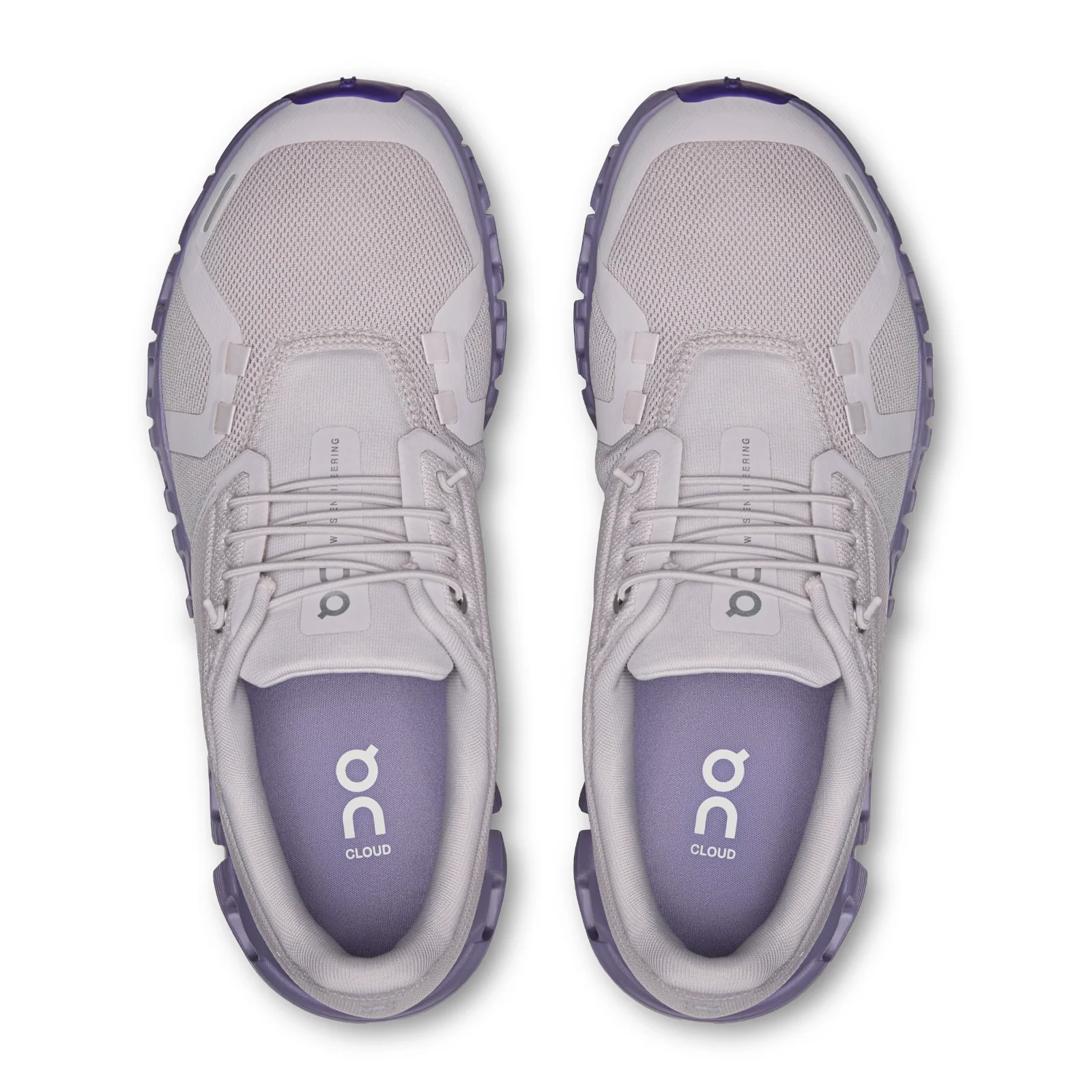 On Running Cloud 6 Running Shoe (Women) - Ether/Tyrian - Image 5