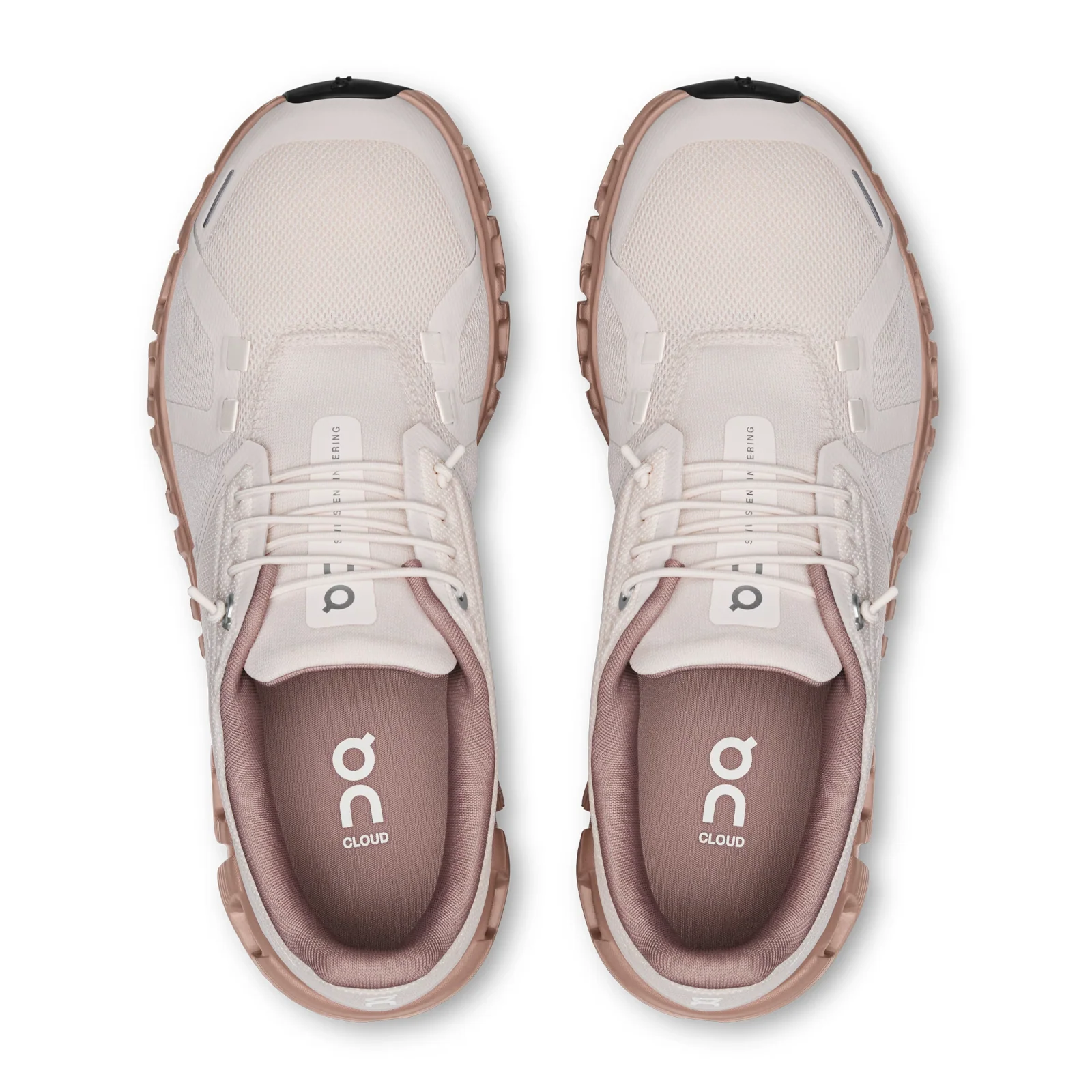 On Running Cloud 6 Running Shoe (Women) - Oyster/Biscuit - Image 5