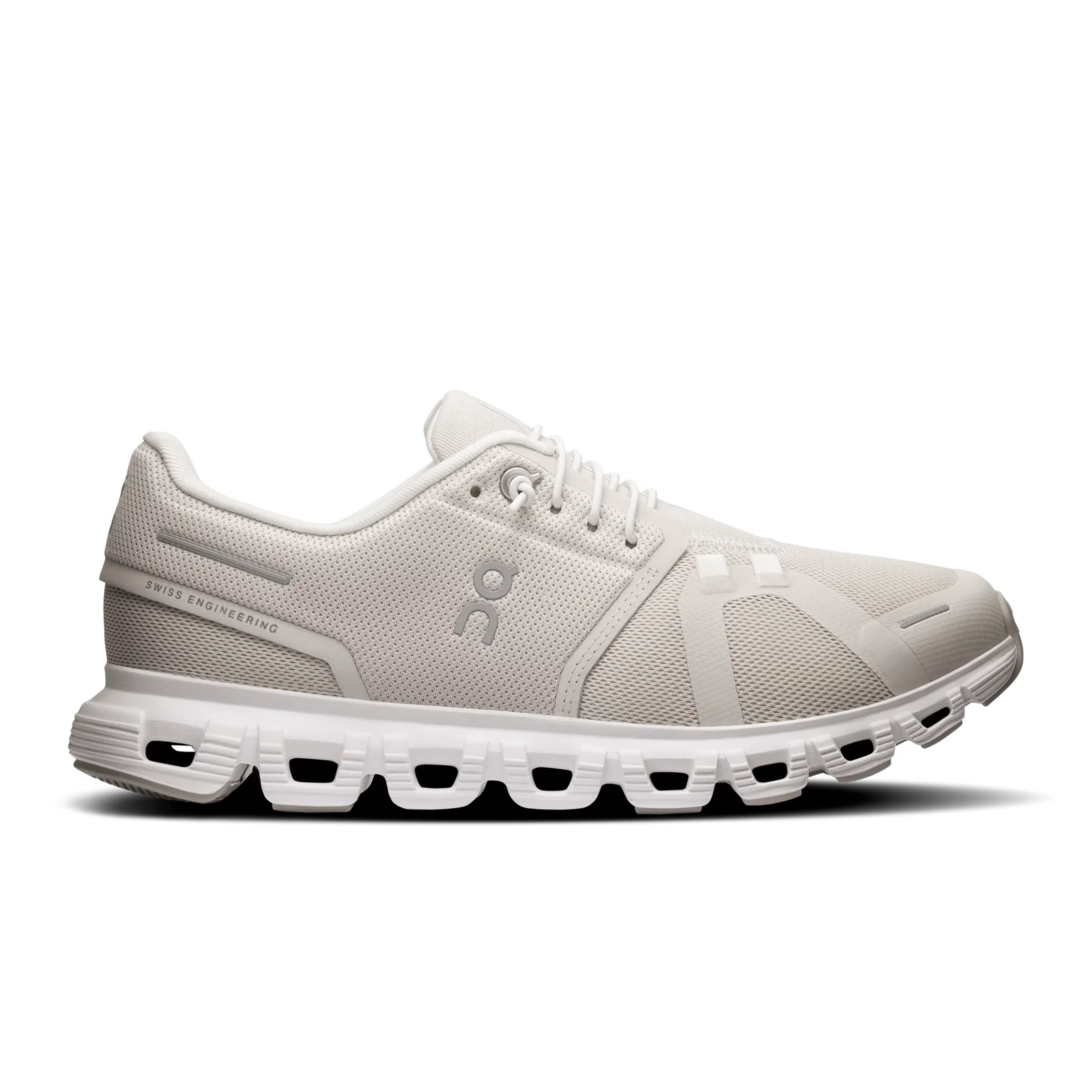 On Running Cloud 6 Wide Running Shoe (Women) - Pearl/White