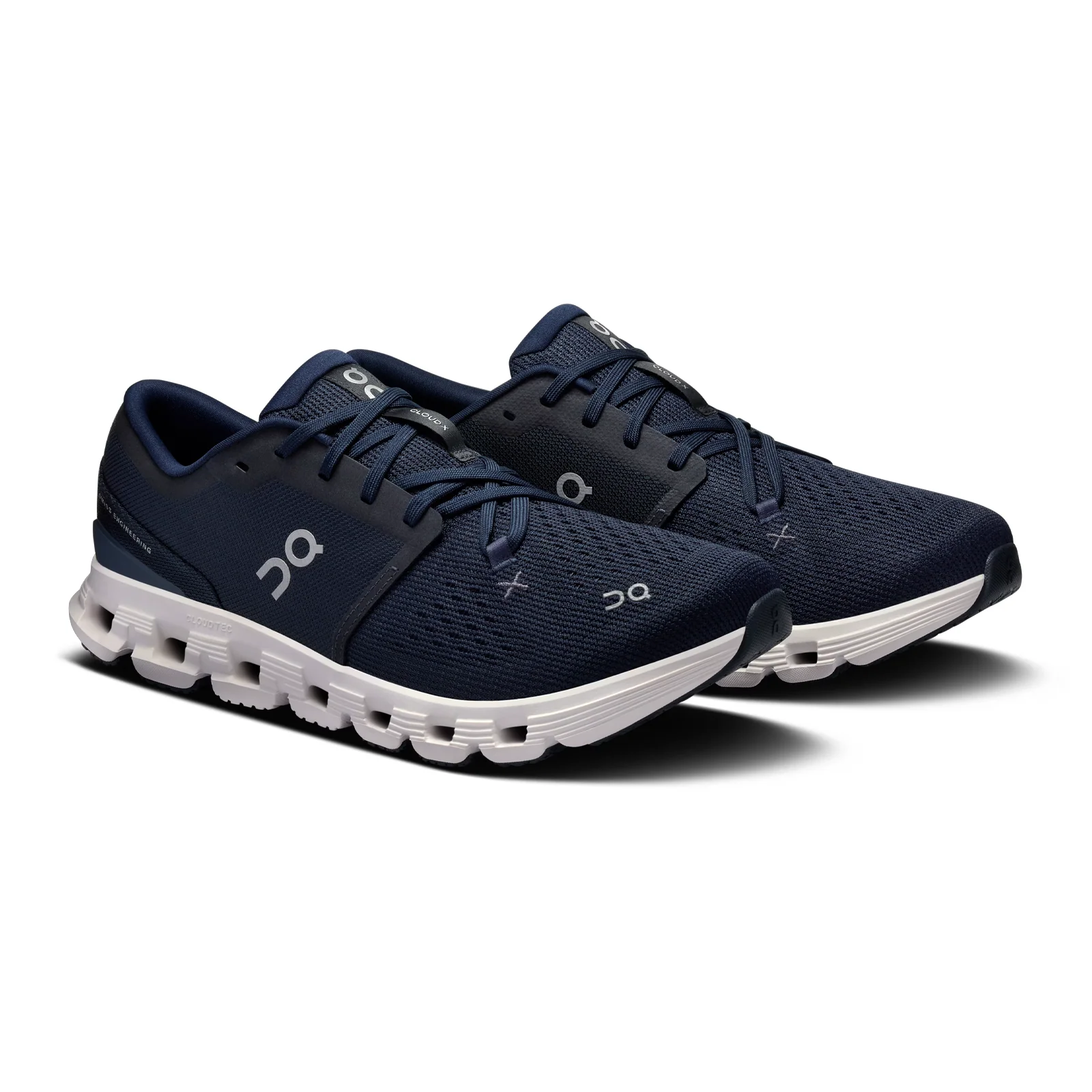 On Running Cloud X 4 Running Shoe (Men) - Ink/Ivory - Image 3