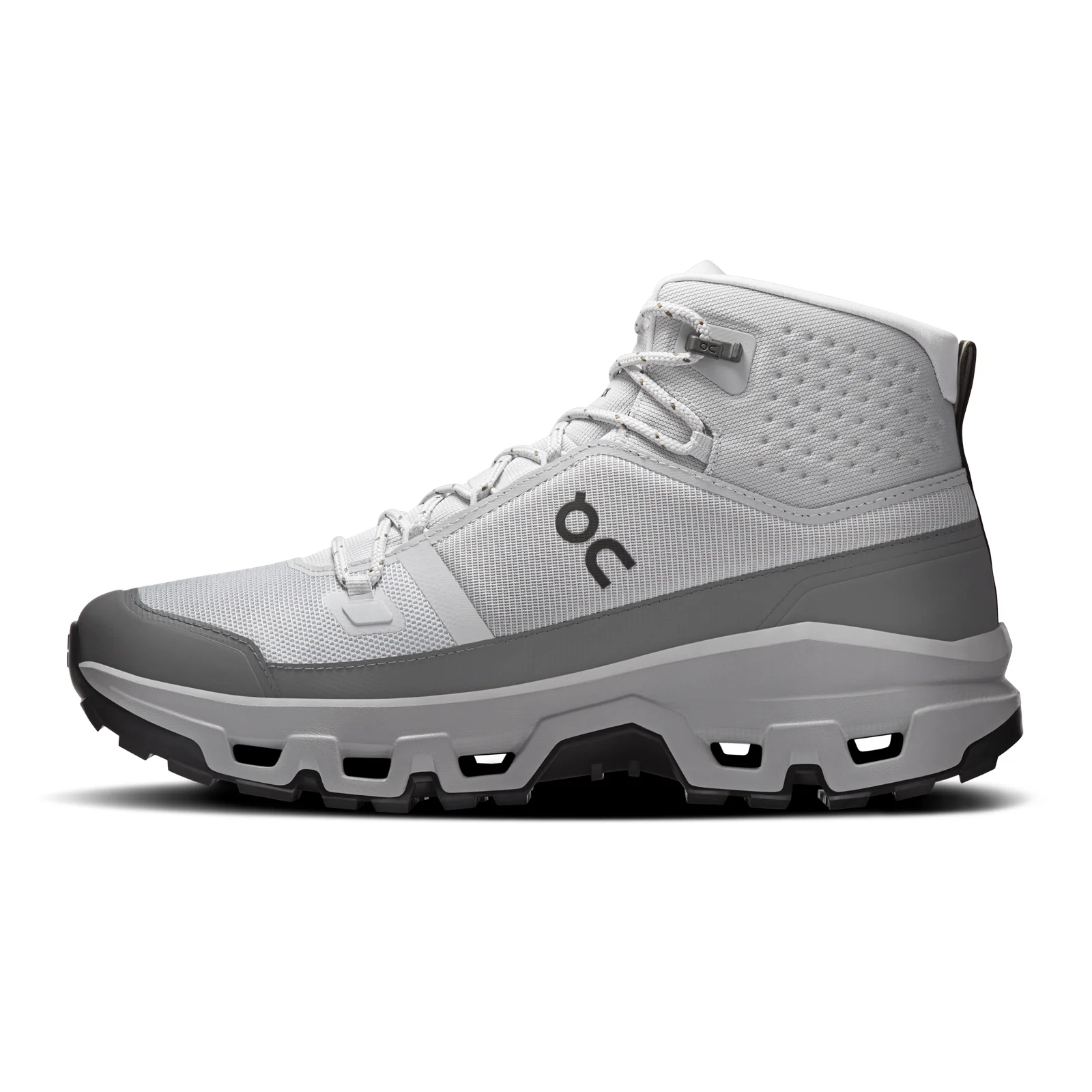 On Running Cloudrock Mid Waterproof Hiking Shoe (Men) - Glacier/Alloy - Image 2