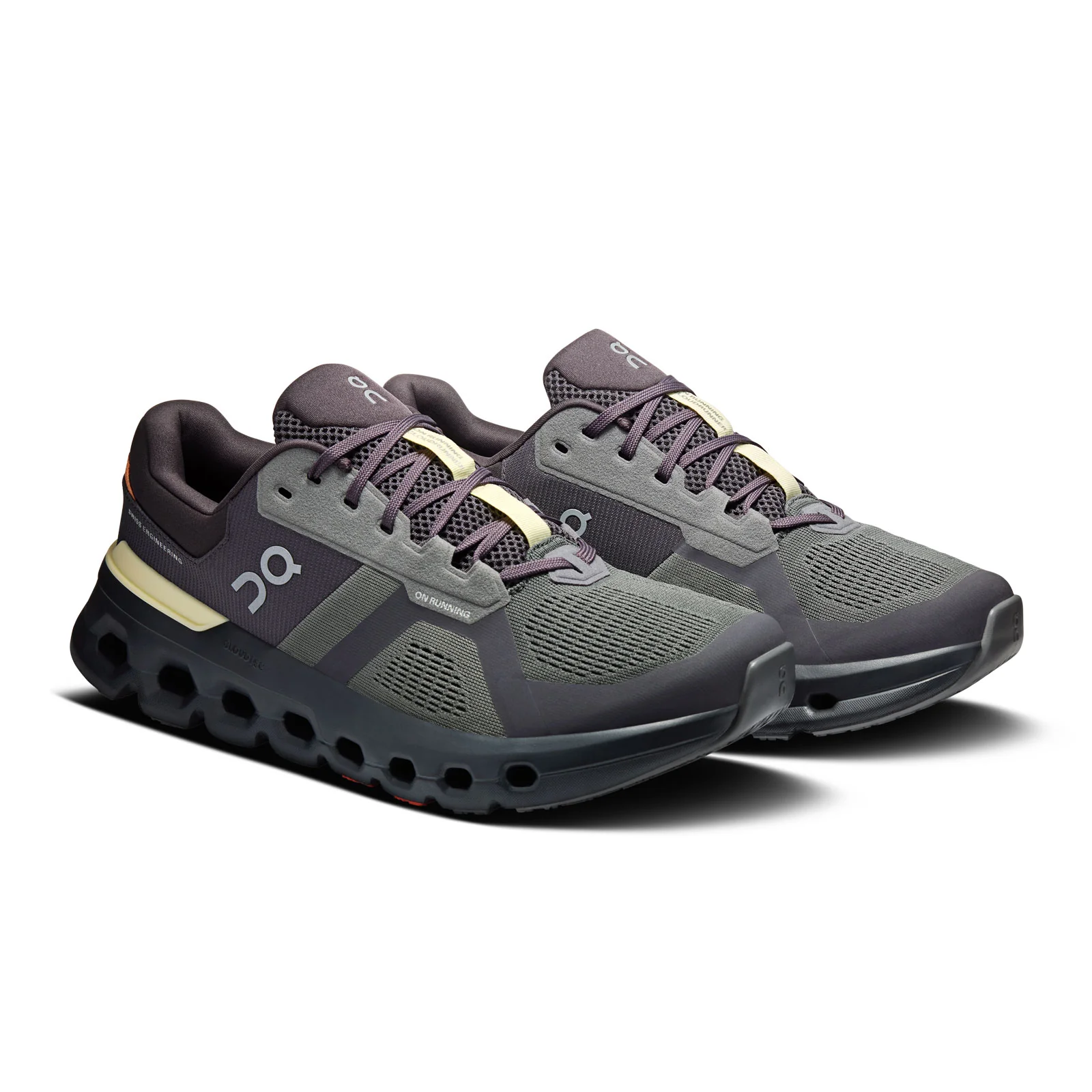 On Running Cloudrunner 2 Running Shoe (Men) - Rock/Tangerine - Image 3